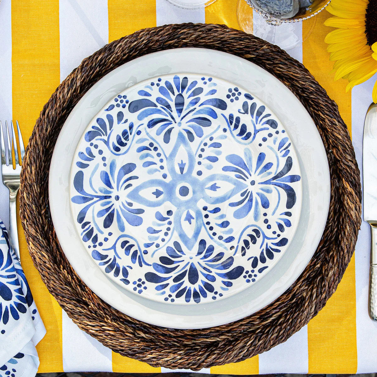Iberian Dessert/Salad Plate - Indigo