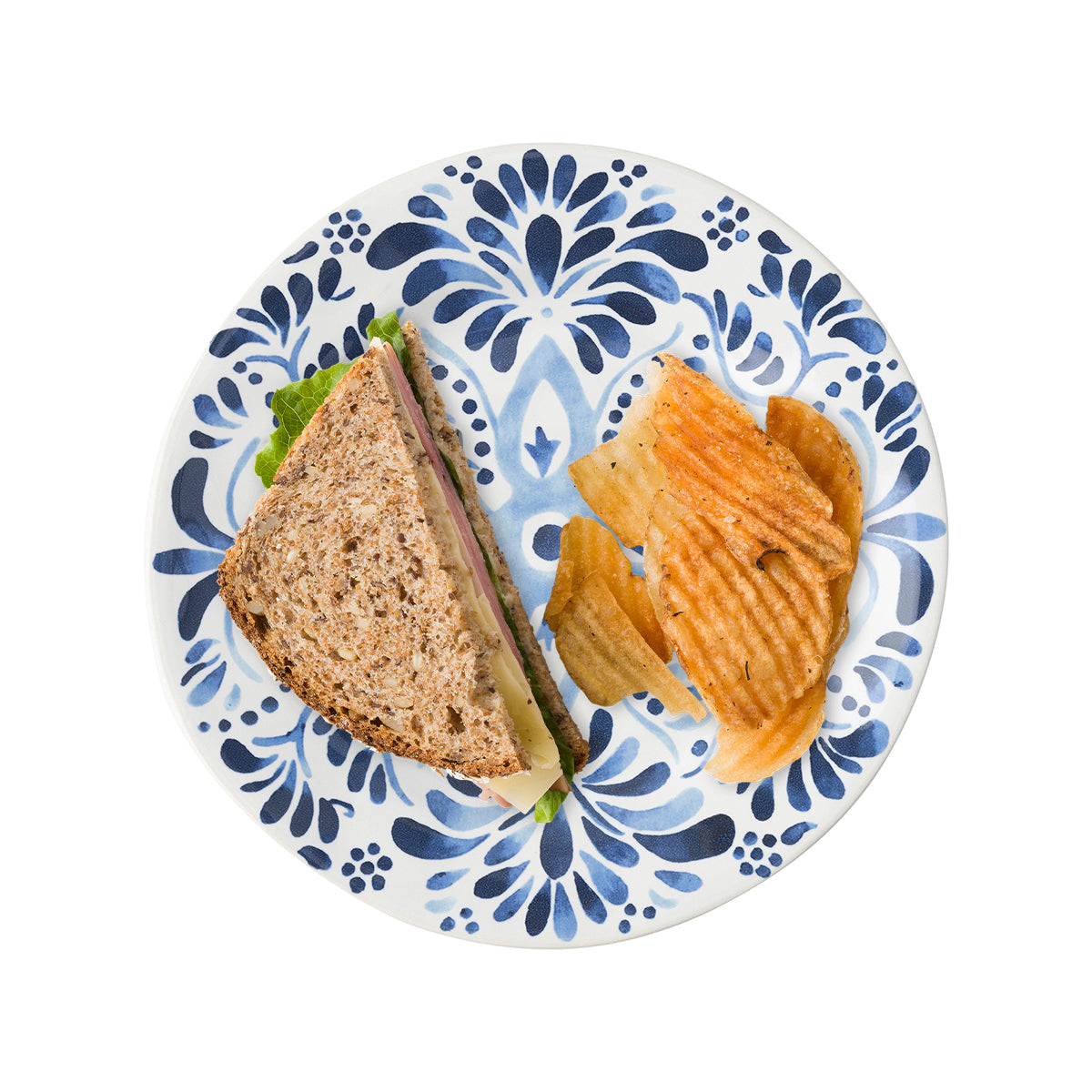 Iberian Journey Indigo Dessert/Salad Plate