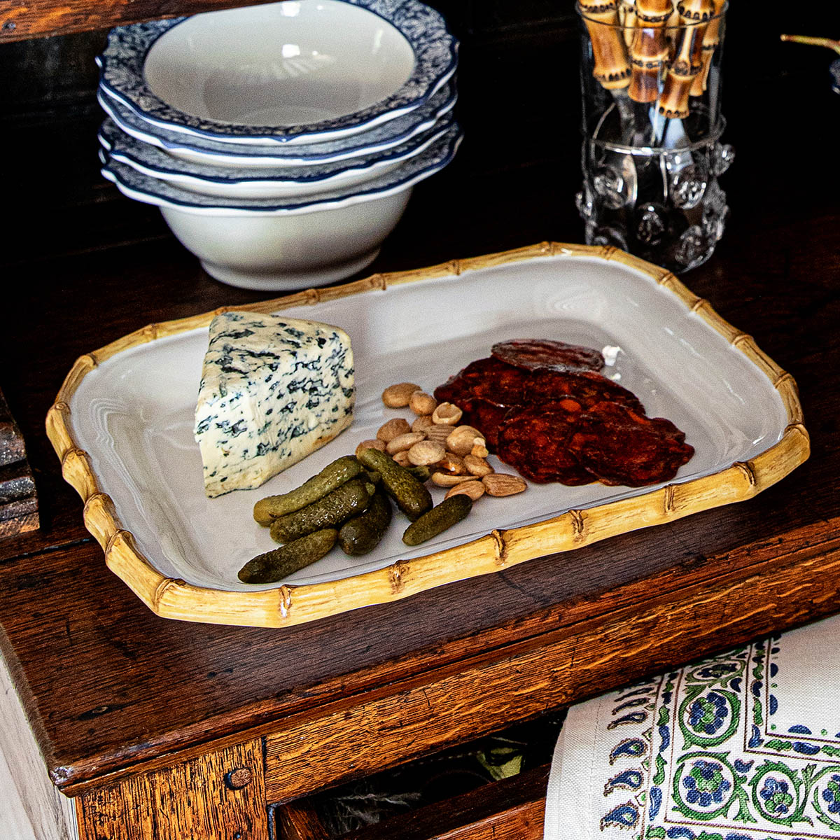 Bamboo Natural 12" Rectangular Platter