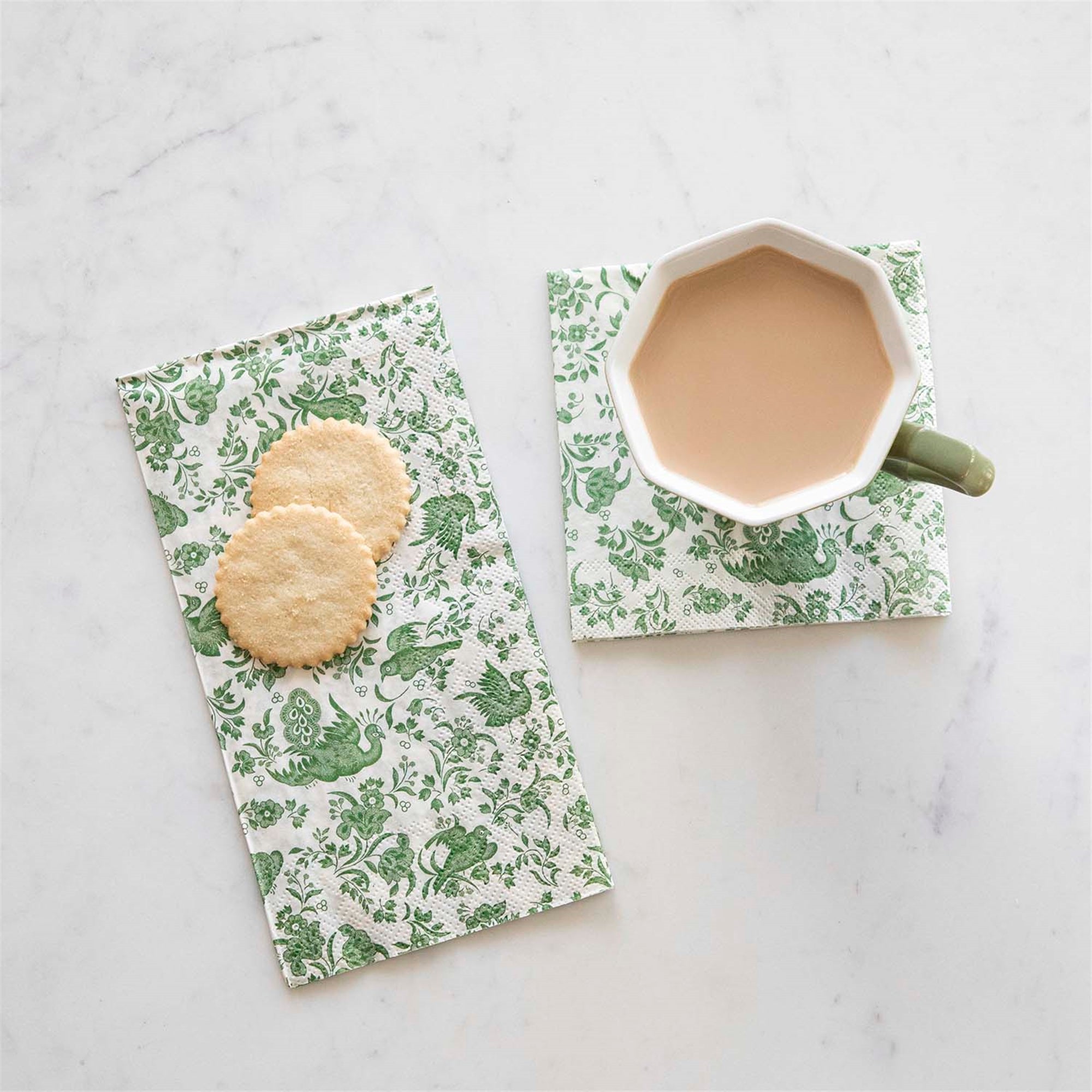Green Regal Peacock Napkin