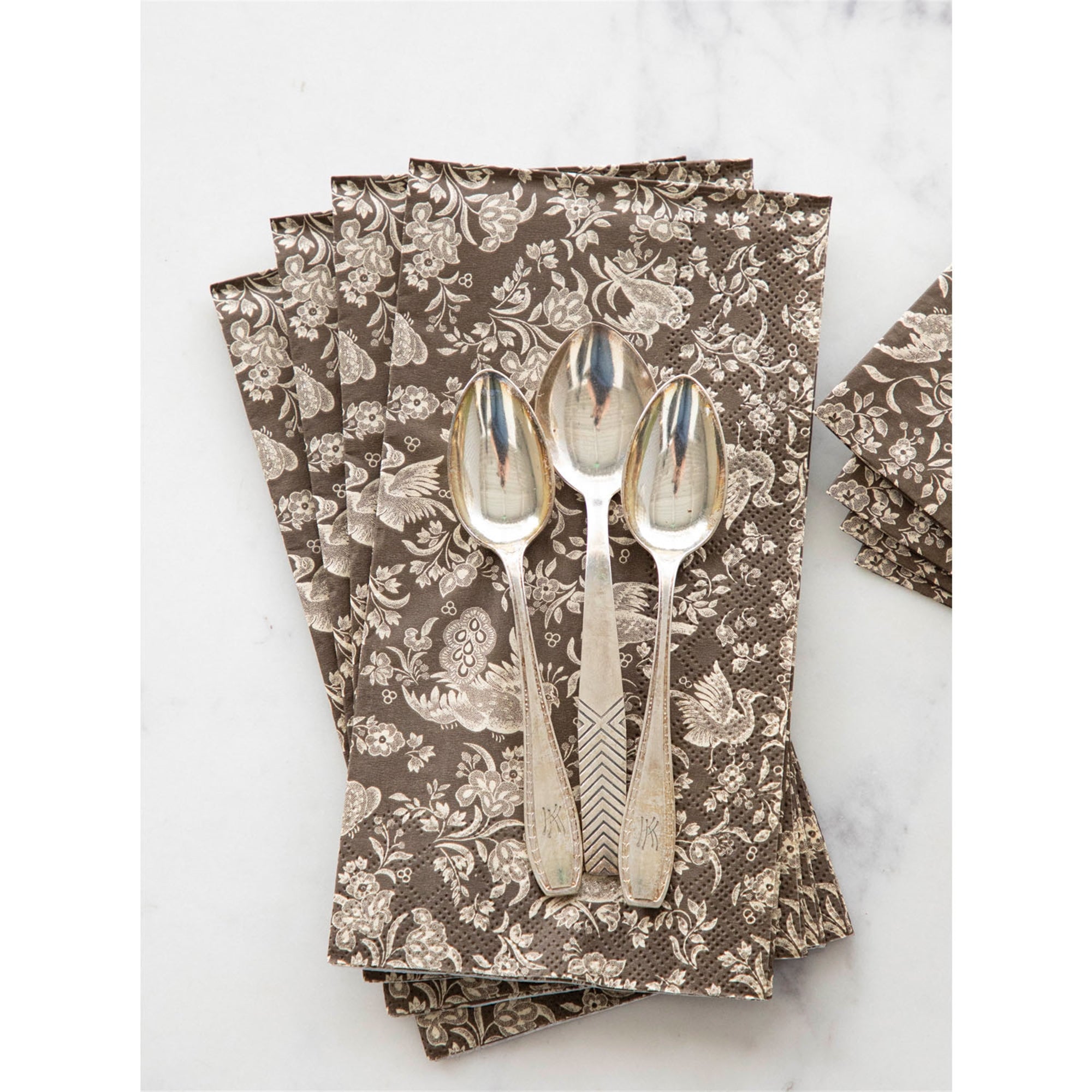 Brown Regal Peacock Napkin
