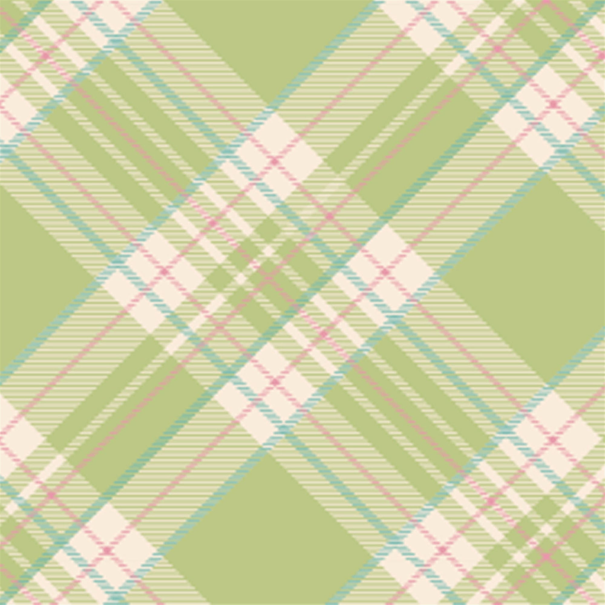 Bright Green Plaid Napkins