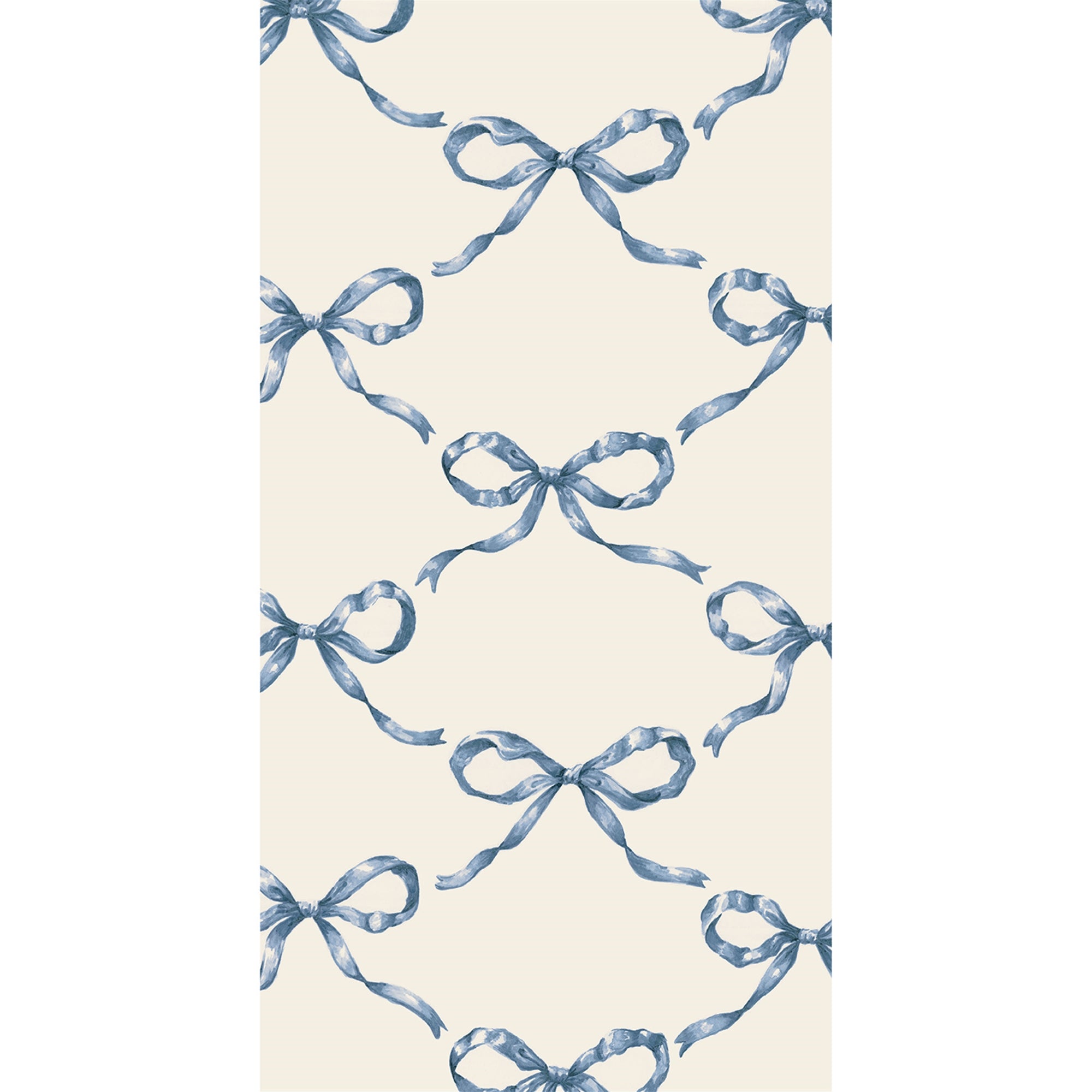 Heirloom Blue Bow Lattice Guest Towels
