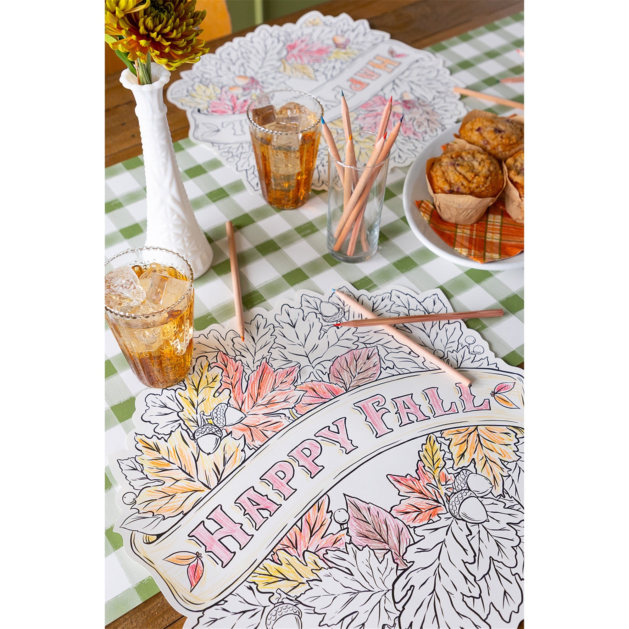 Happy Fall Coloring Placemat