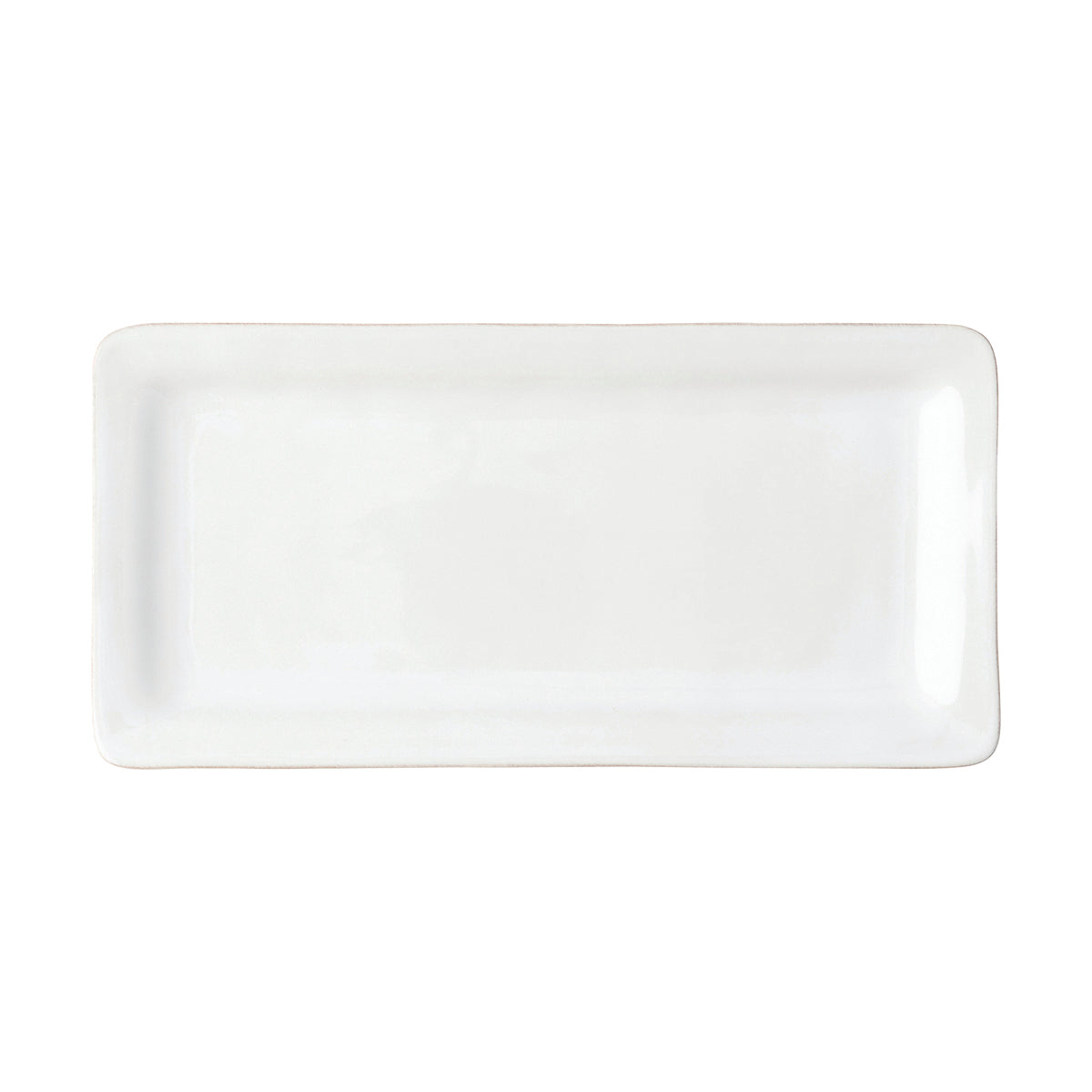 Puro 15" Rectangular Appetizer Platter - Whitewash