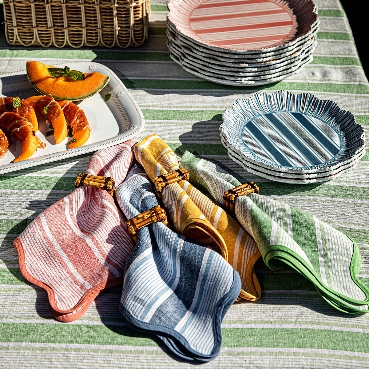 Cabana Stripe Napkin Assorted Set of 4