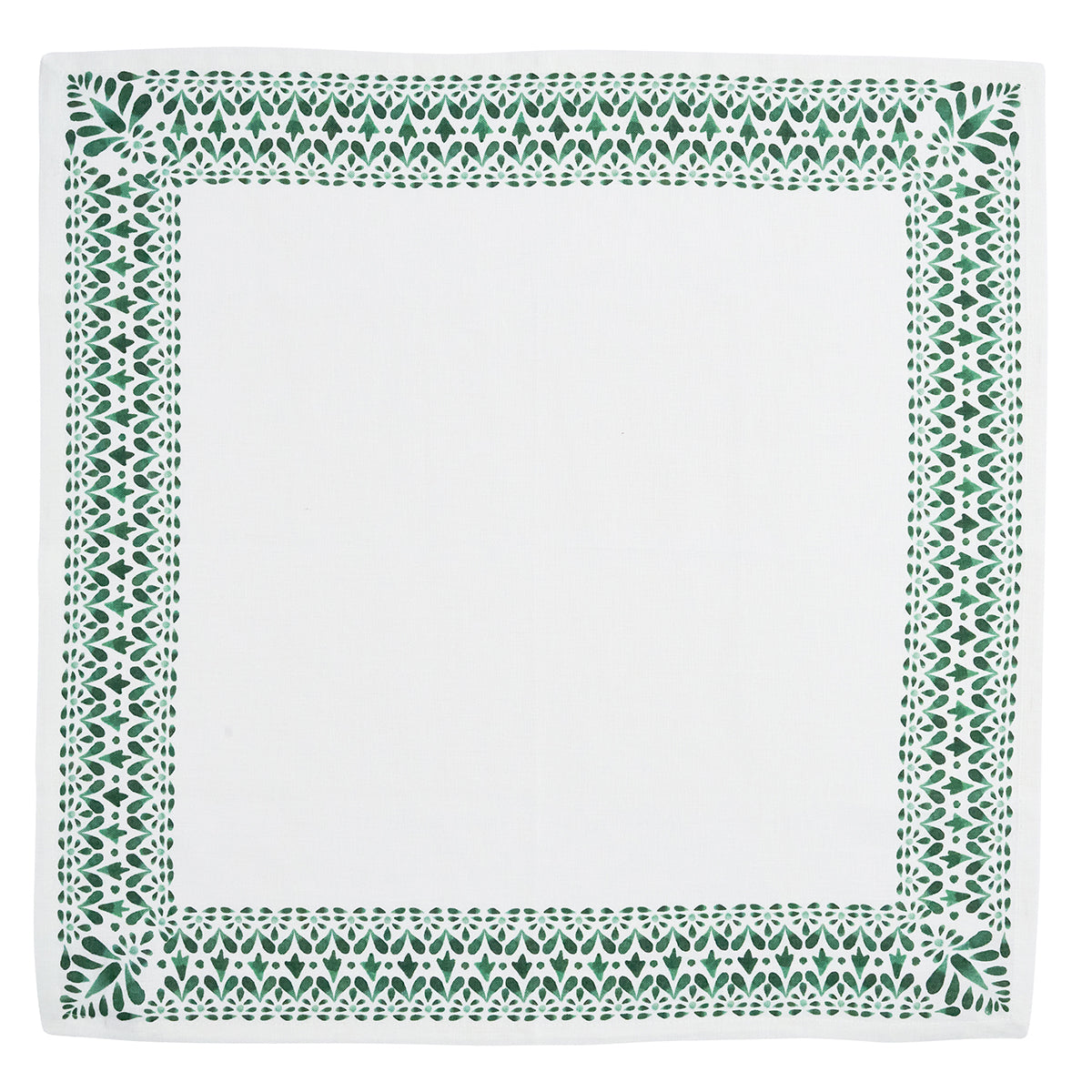 Iberian Border Napkin Set of 4 | Evergreen