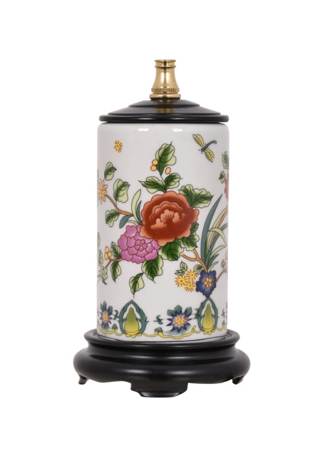 Porcelain Peony Pencil Box Lamp