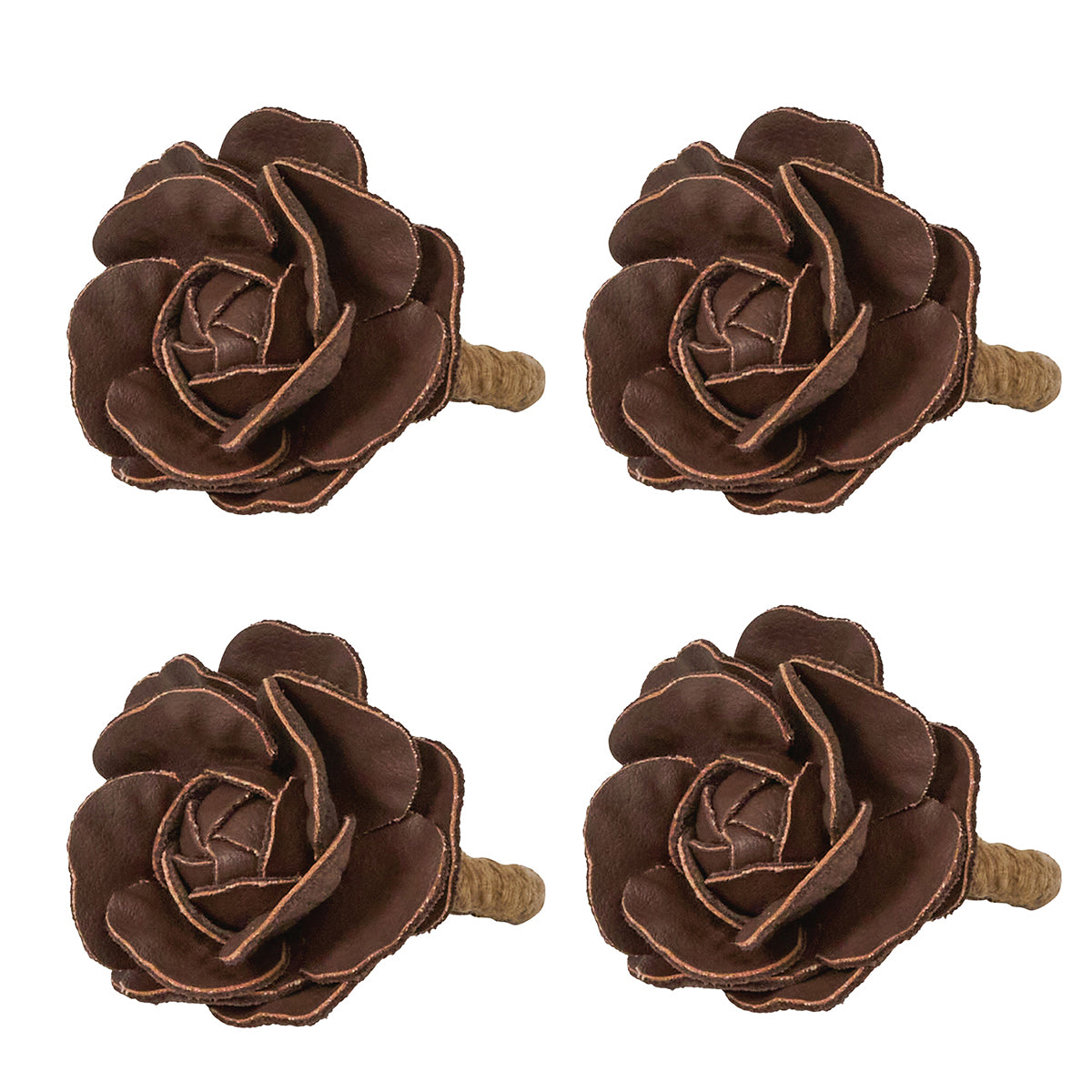 Camellia Napkin Ring - Brown