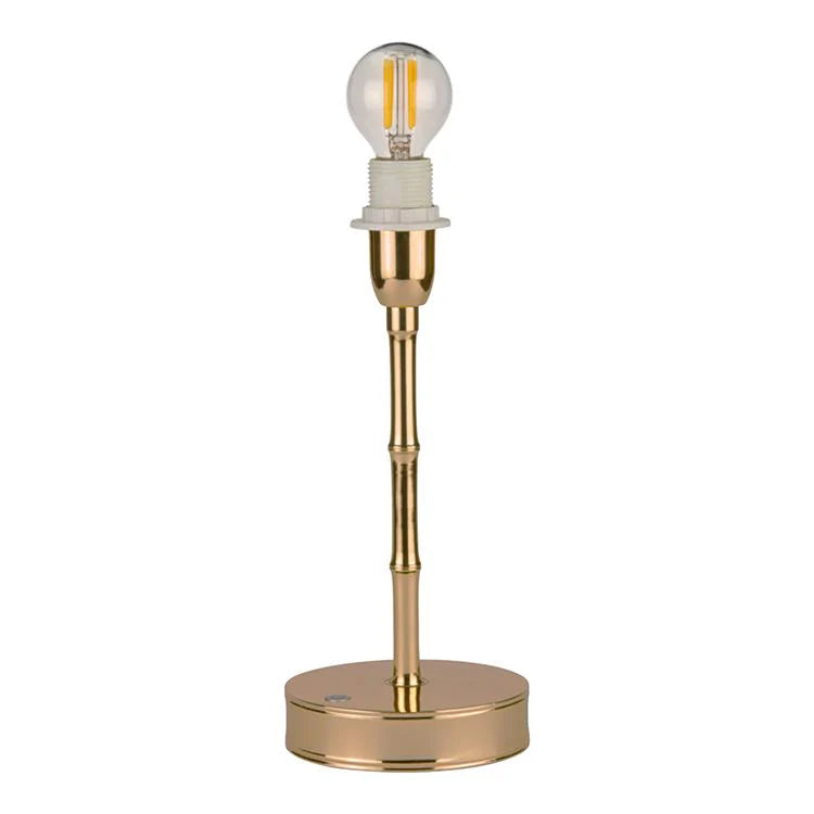 Short Bamboo Lamp - Matte Gold