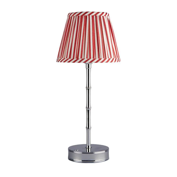 Red Striped Lampshade - 6"
