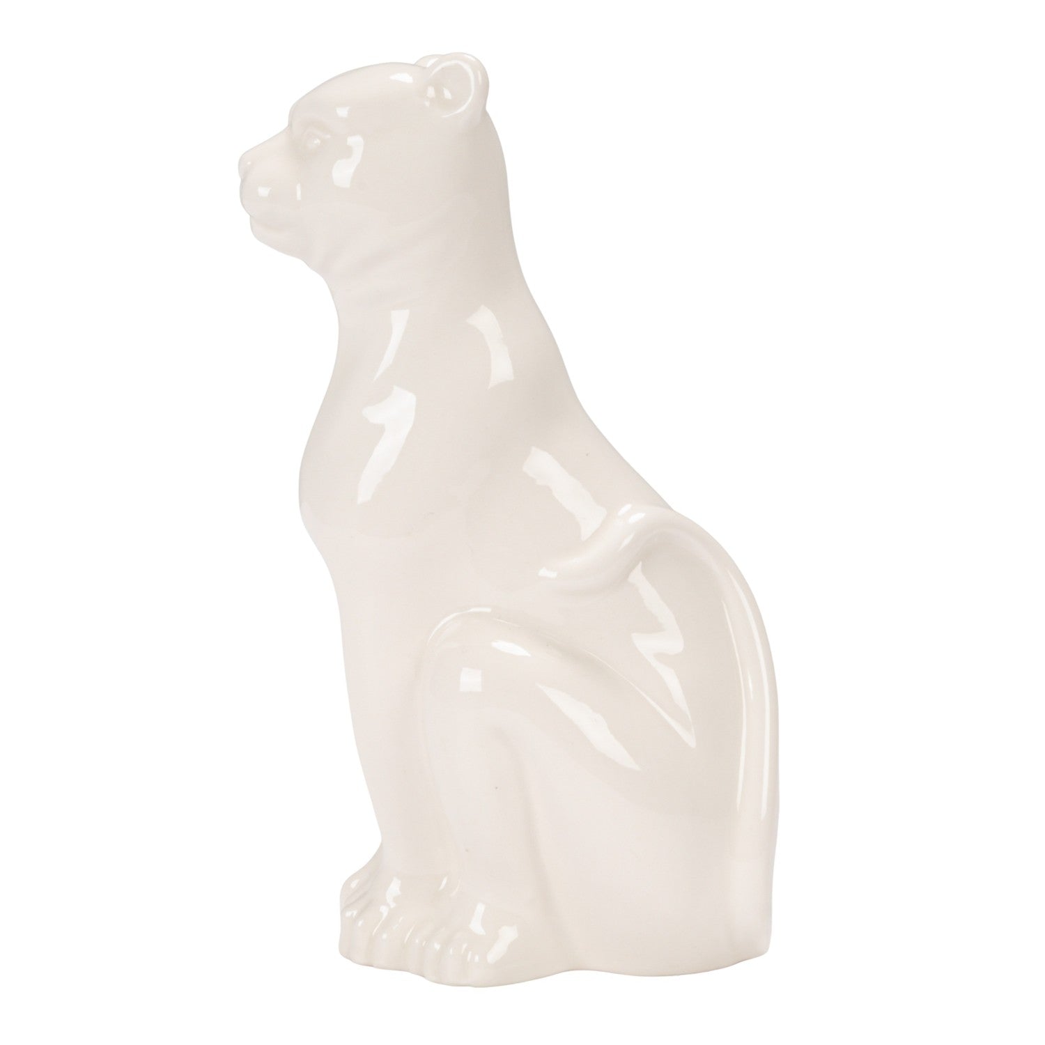 Leopard Stoneware Taper Holder