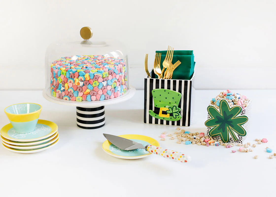 Black Stripe Mini Nesting Cube Medium