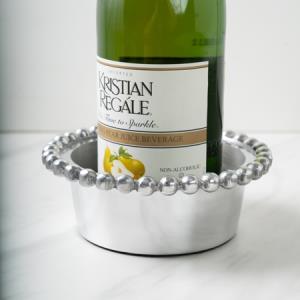 Beaded Silver Wine Coaster