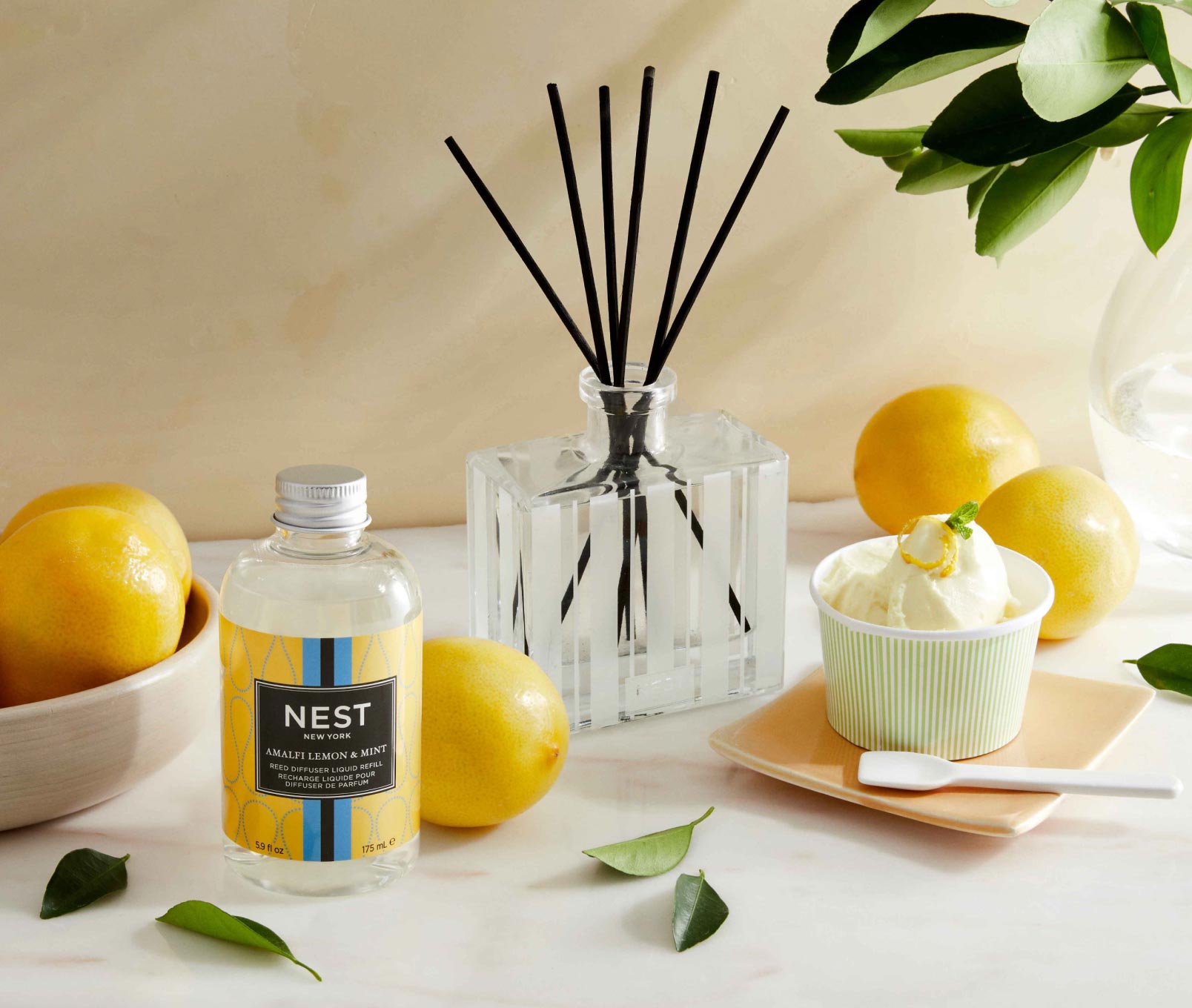 Amalfi Lemon & Mint Reed Diffuser