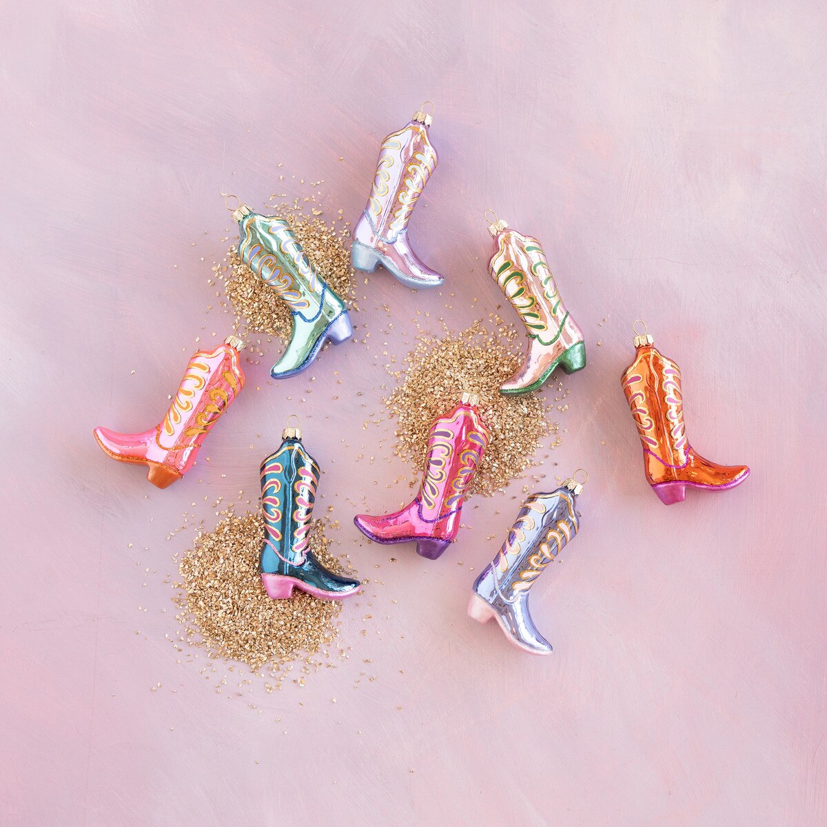 Glitter Up Cowboy Boot Ornament