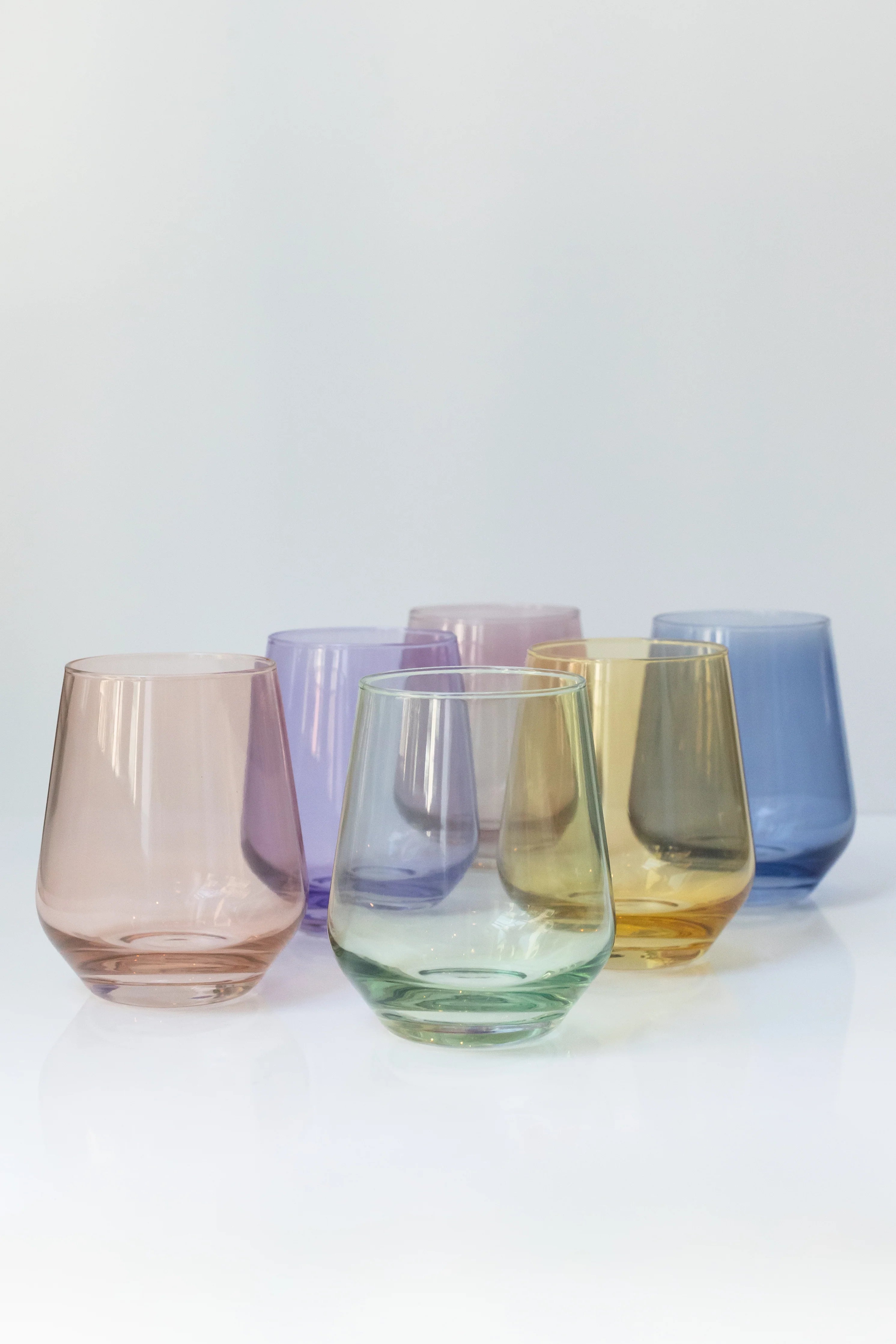 Estelle Stemless Wine - Pastel Mixed Set