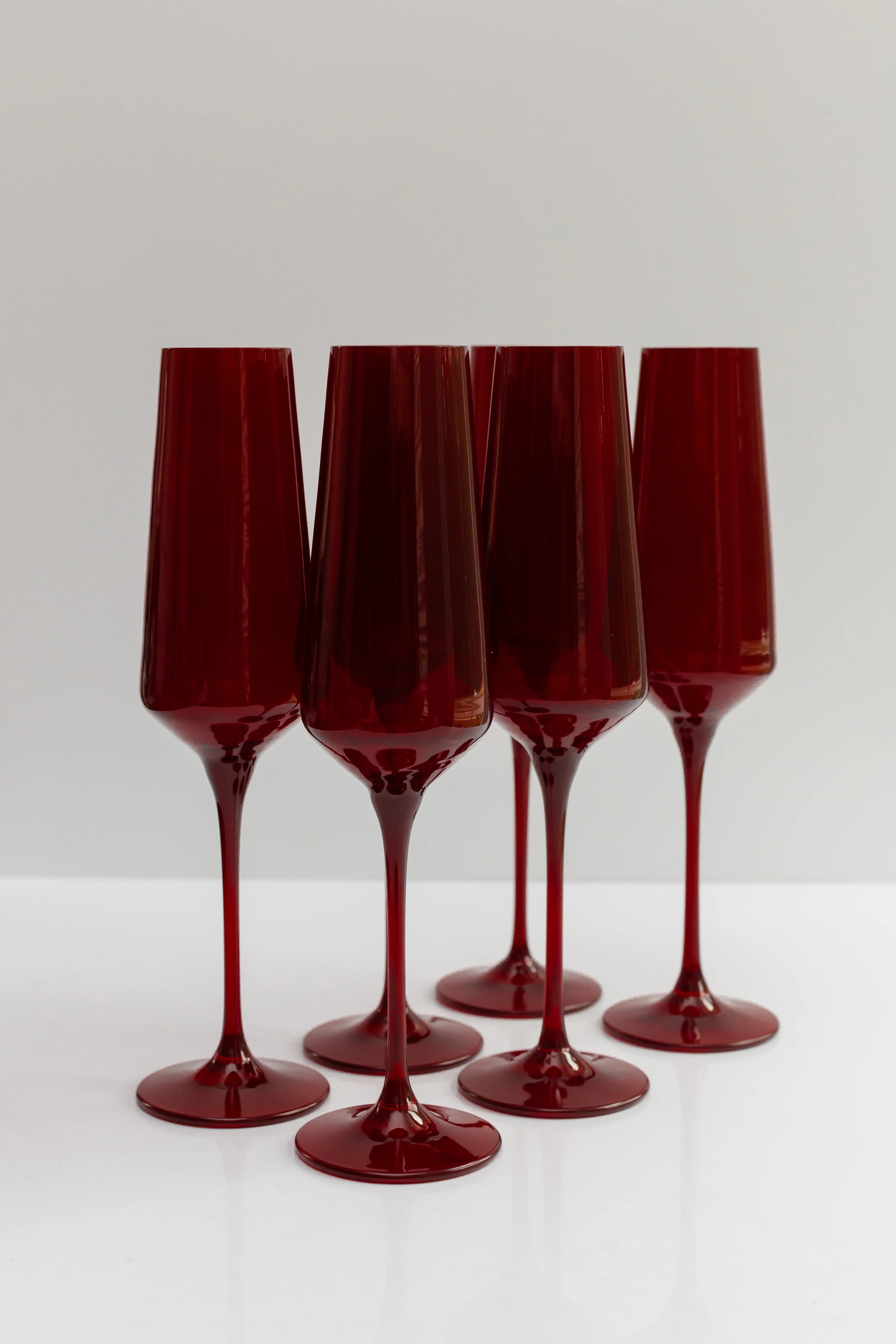 Estelle Champagne Flute - Bundle - Red
