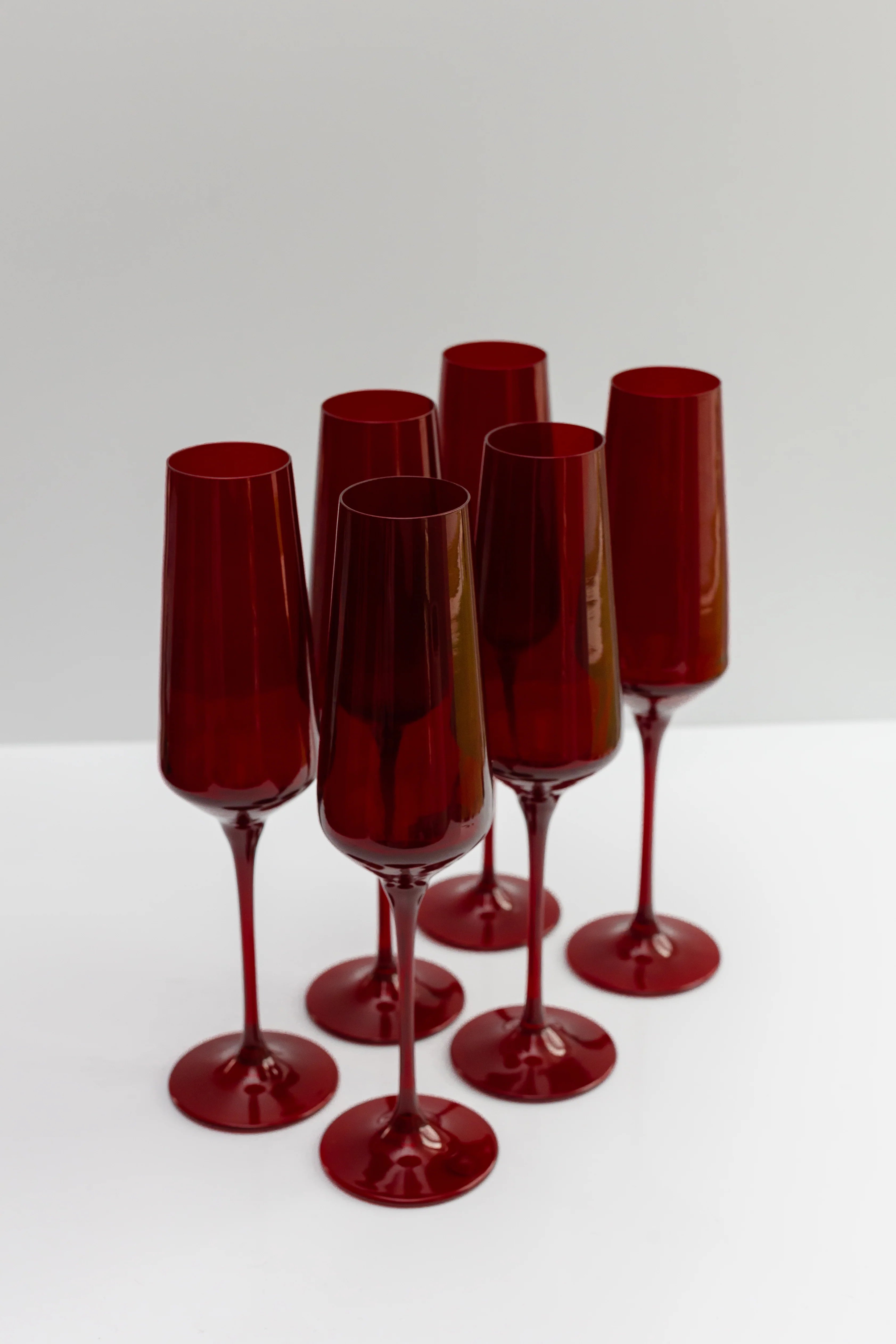 Estelle Champagne Flute - Bundle - Red