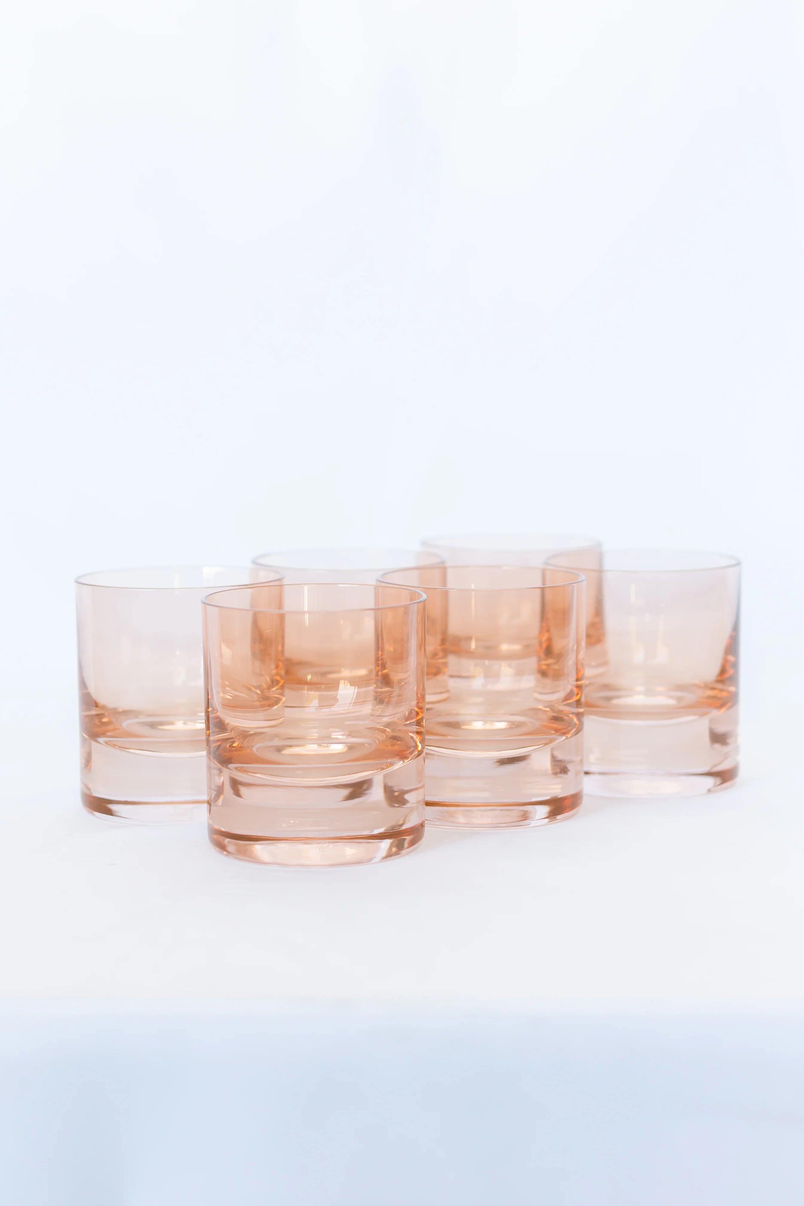 Estelle Rocks Glass - Bundle - Blush Pink