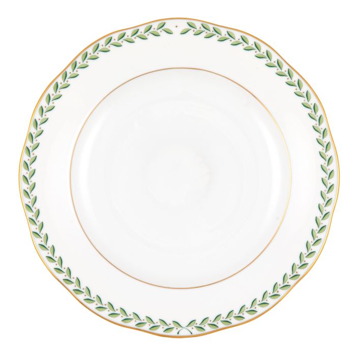 Green Laurel Dessert Plate - Green