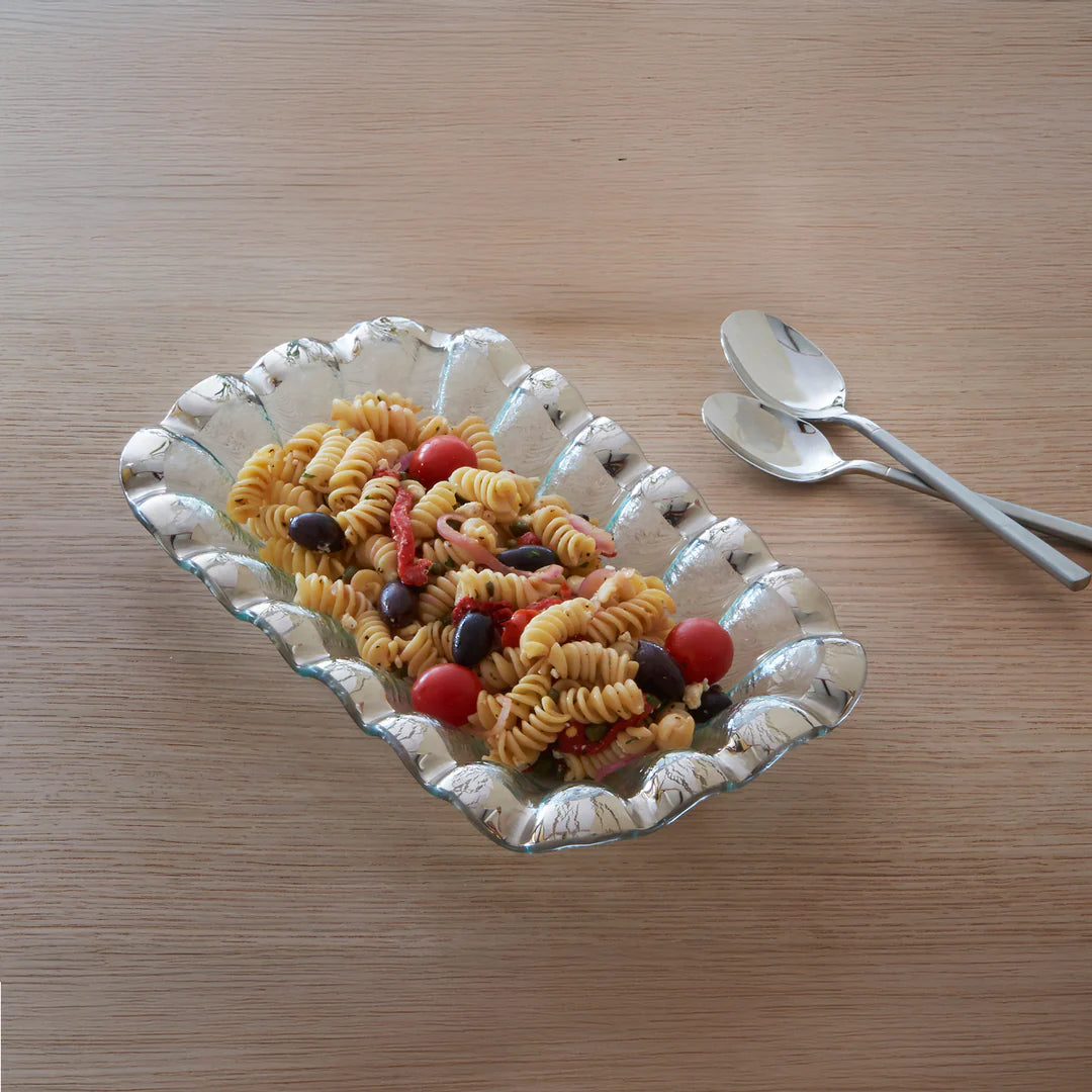 Ruffle Rectangular Bowl