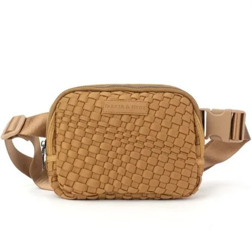 Woven Belt Bag - Camel