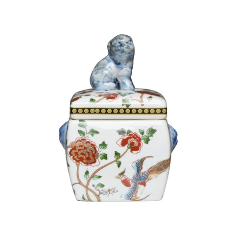 Porcelain Phoenix Bird Candy Box