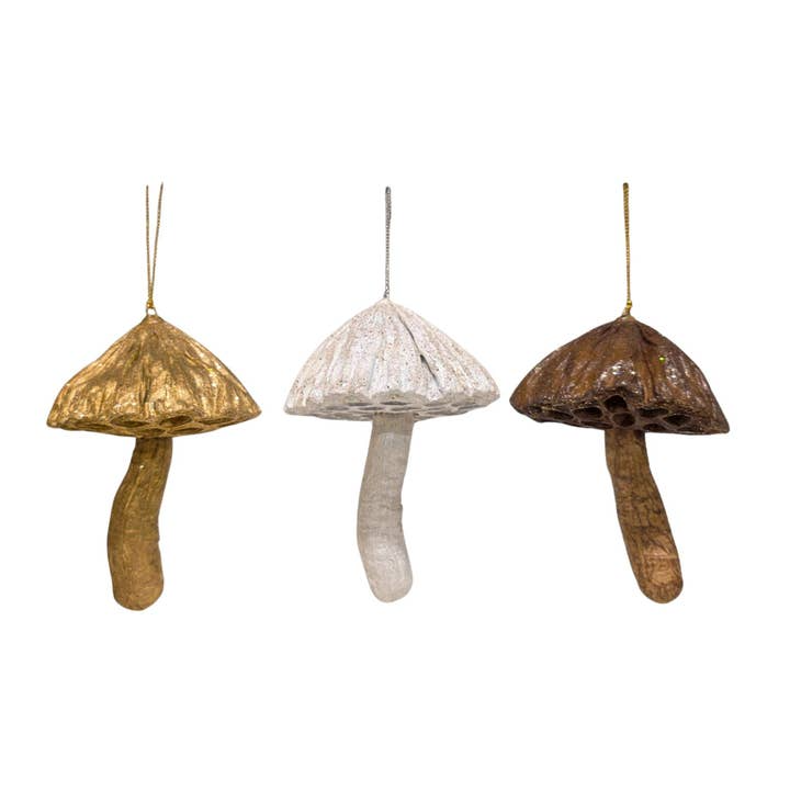 Lotus Mushroom Ornament