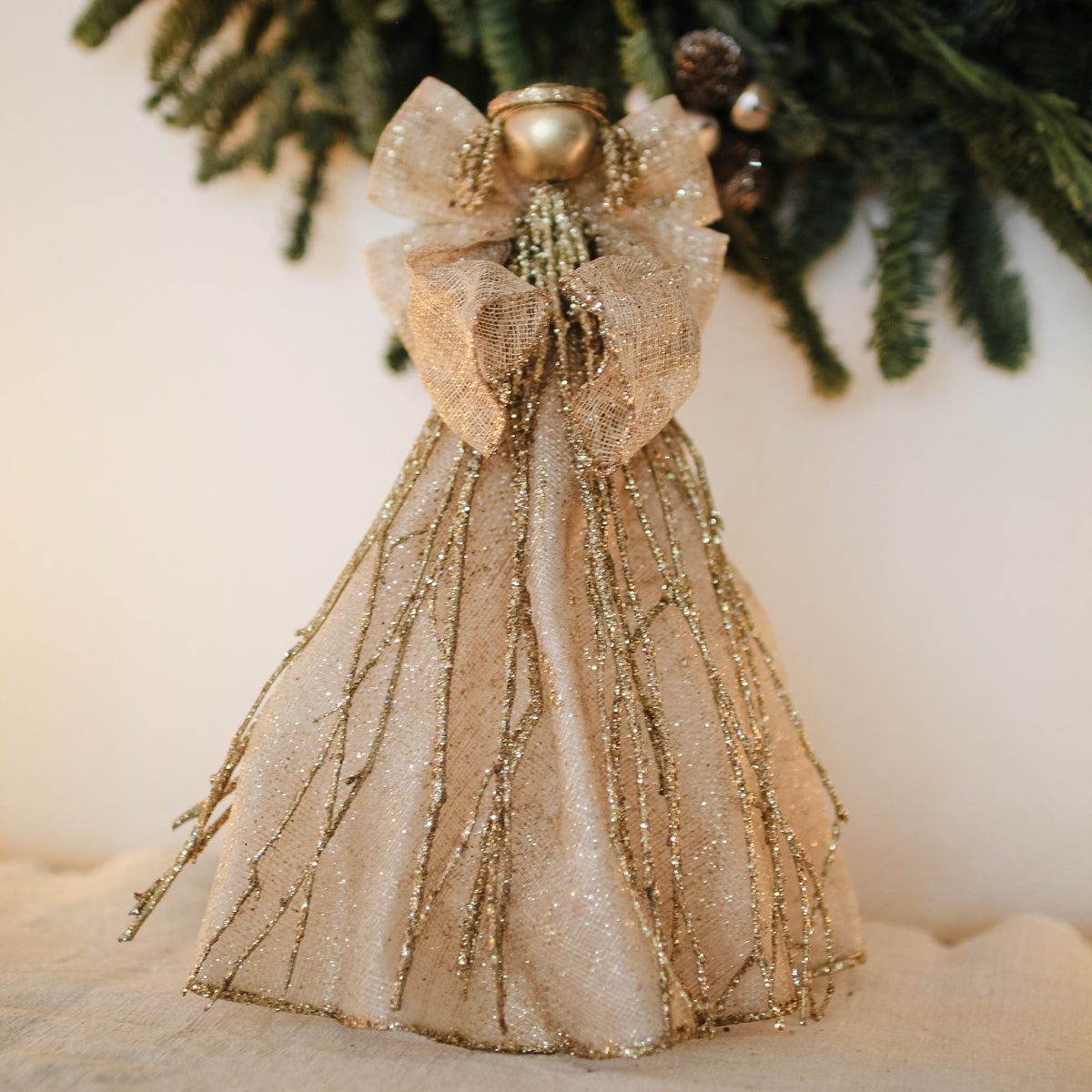 Sinamay Twig Angel Tree Topper