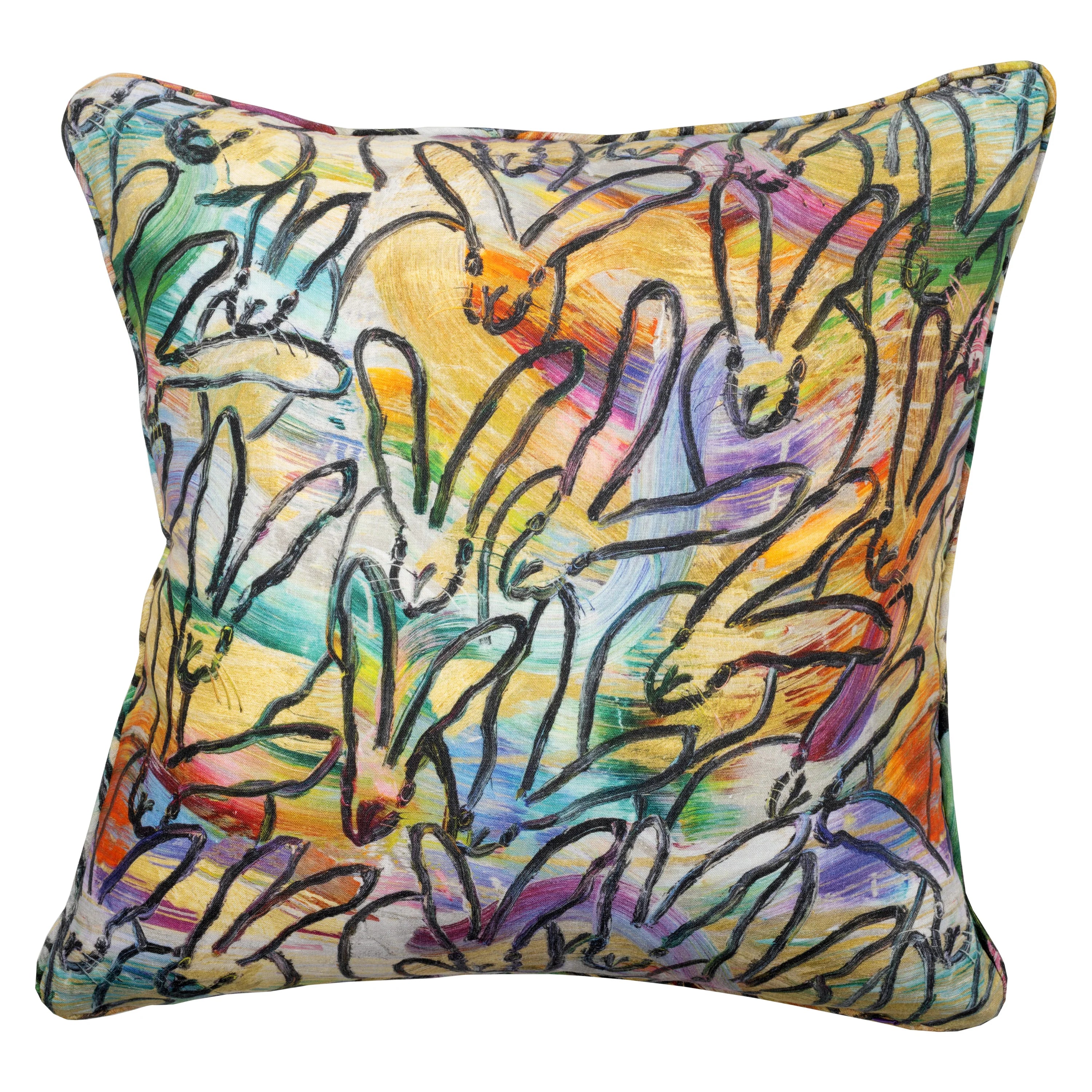 Wonderwall Linen Pillow Cover, 22 x 22
