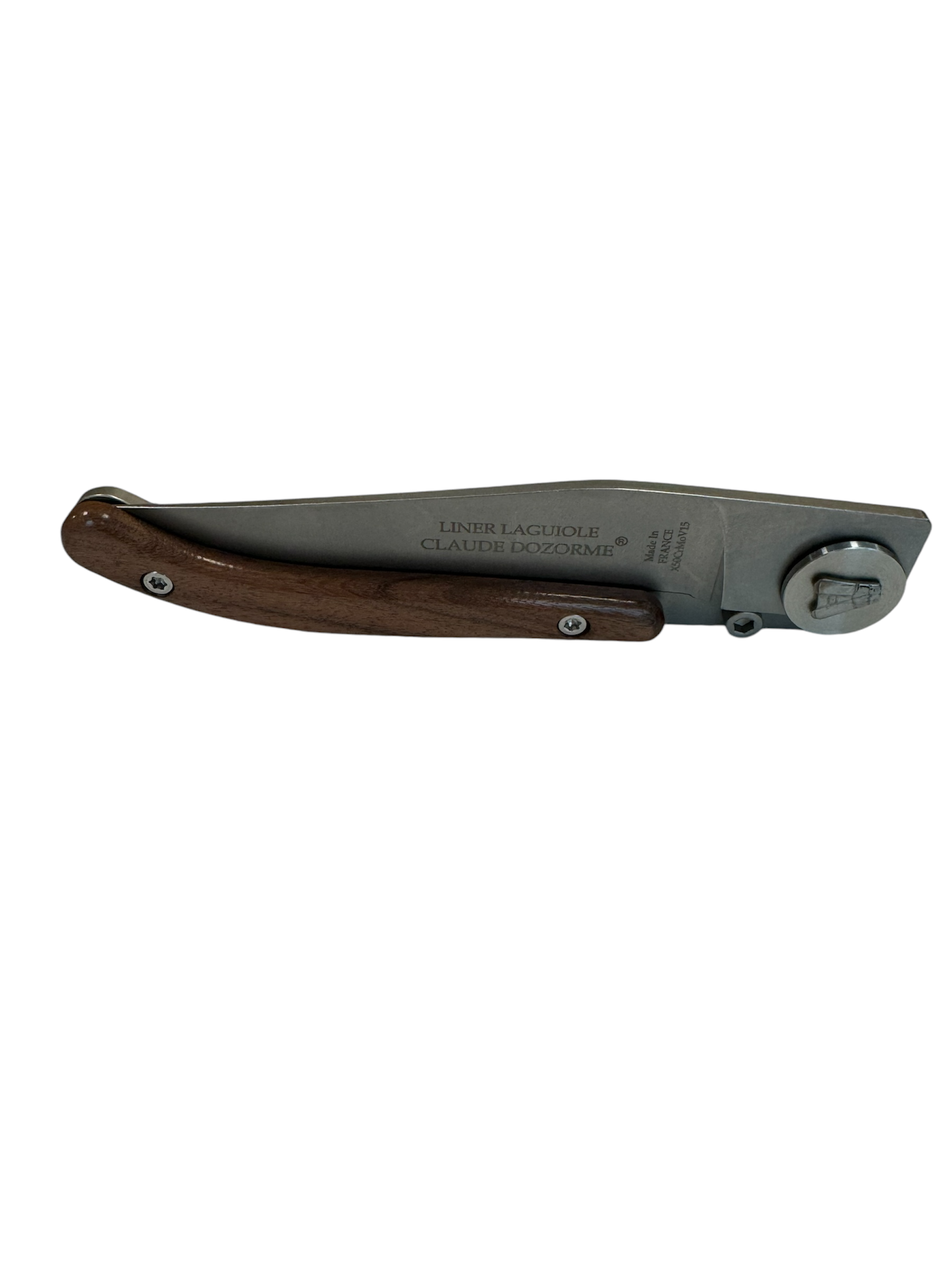 Laguiole Liner Lock Pocket Knife - Rosewood Handle
