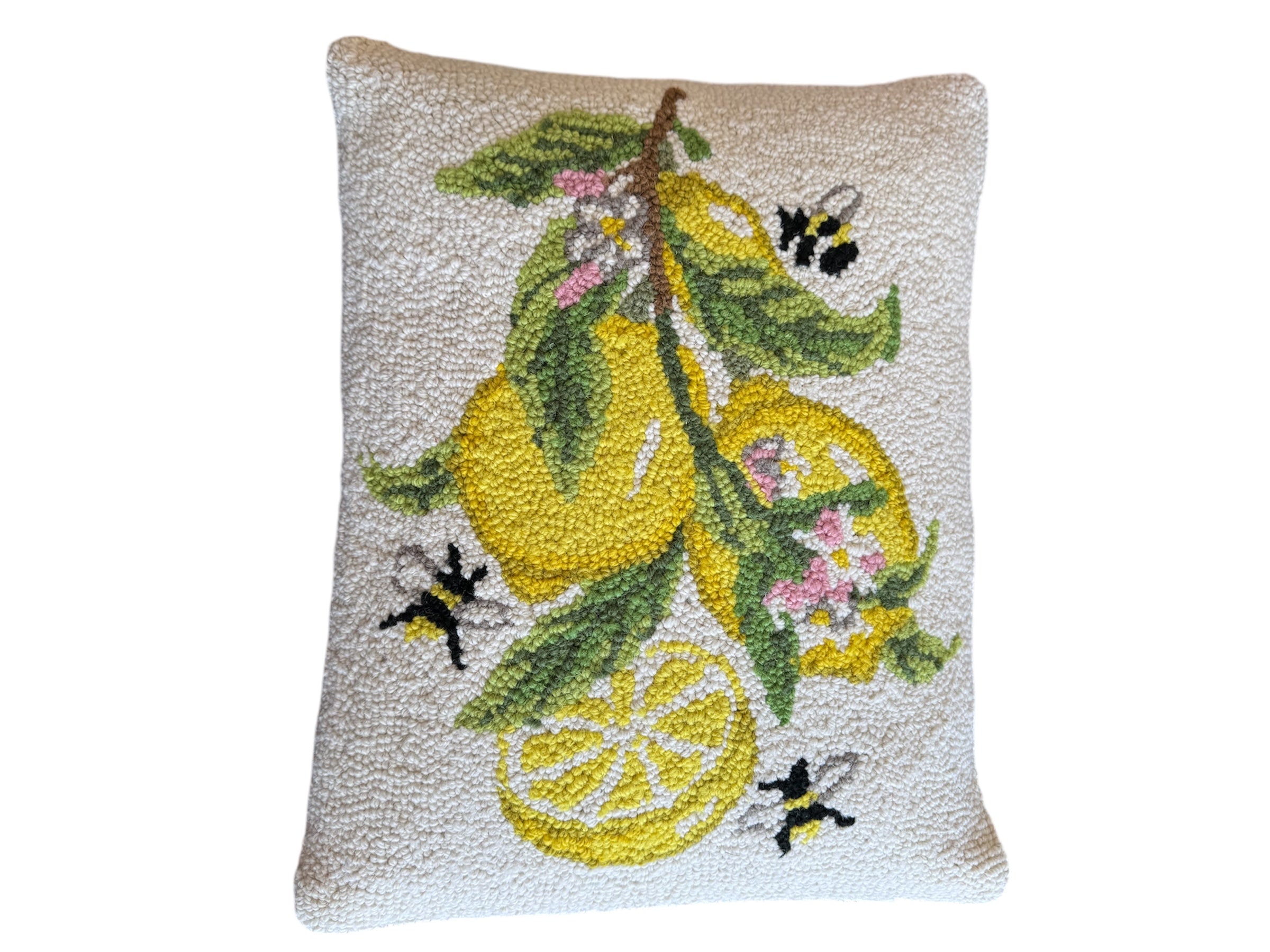 Market Lemons Hook Pillow