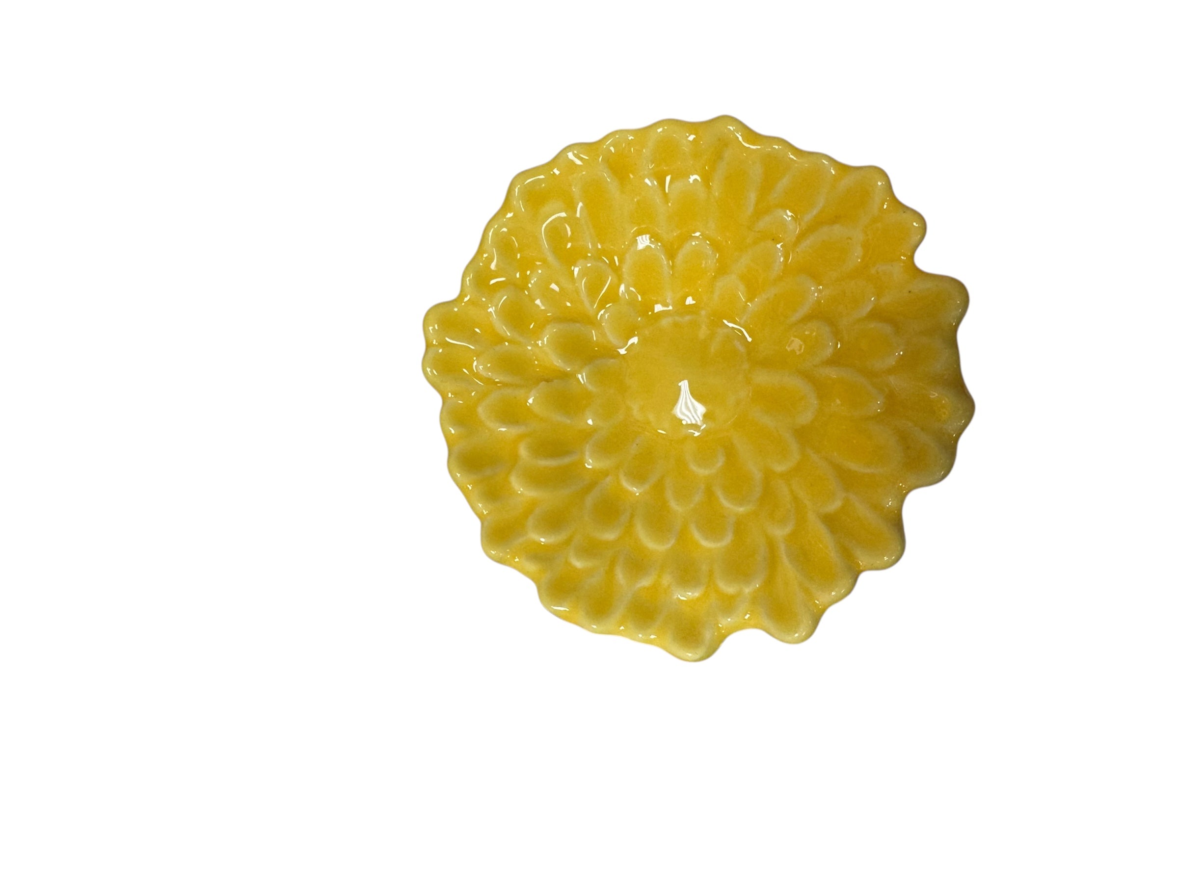Yellow Bloom Trinket Dish