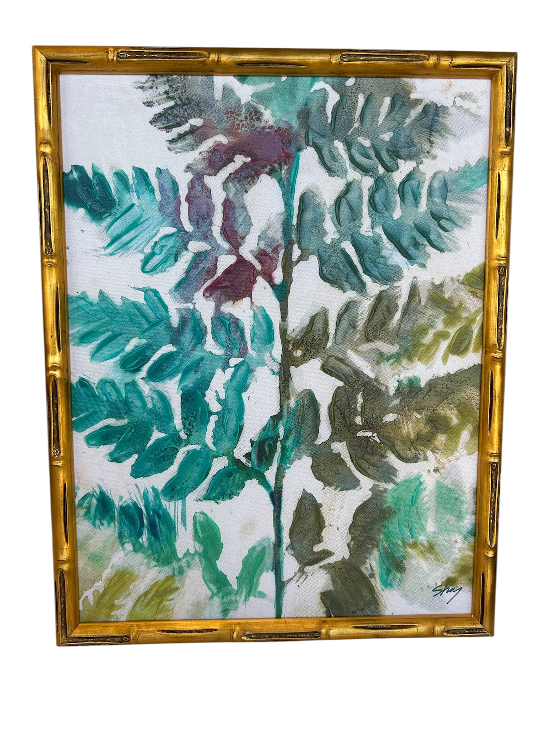 Single Stem Fern Multi Bamboo Frame