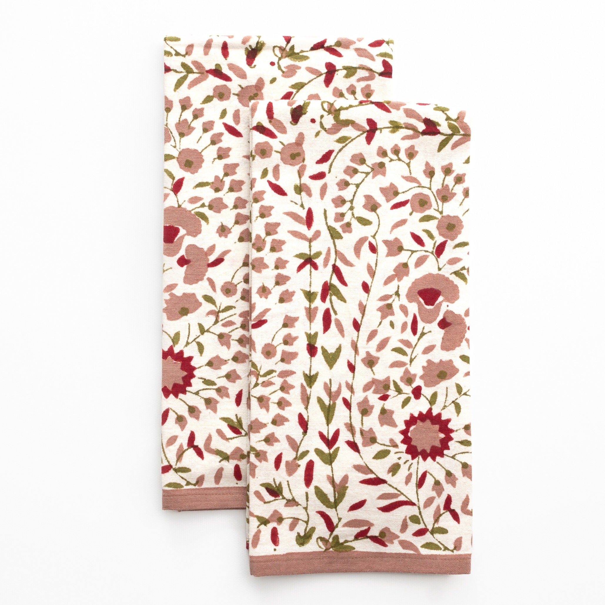 Starflower Fern & Blush Tea Towel