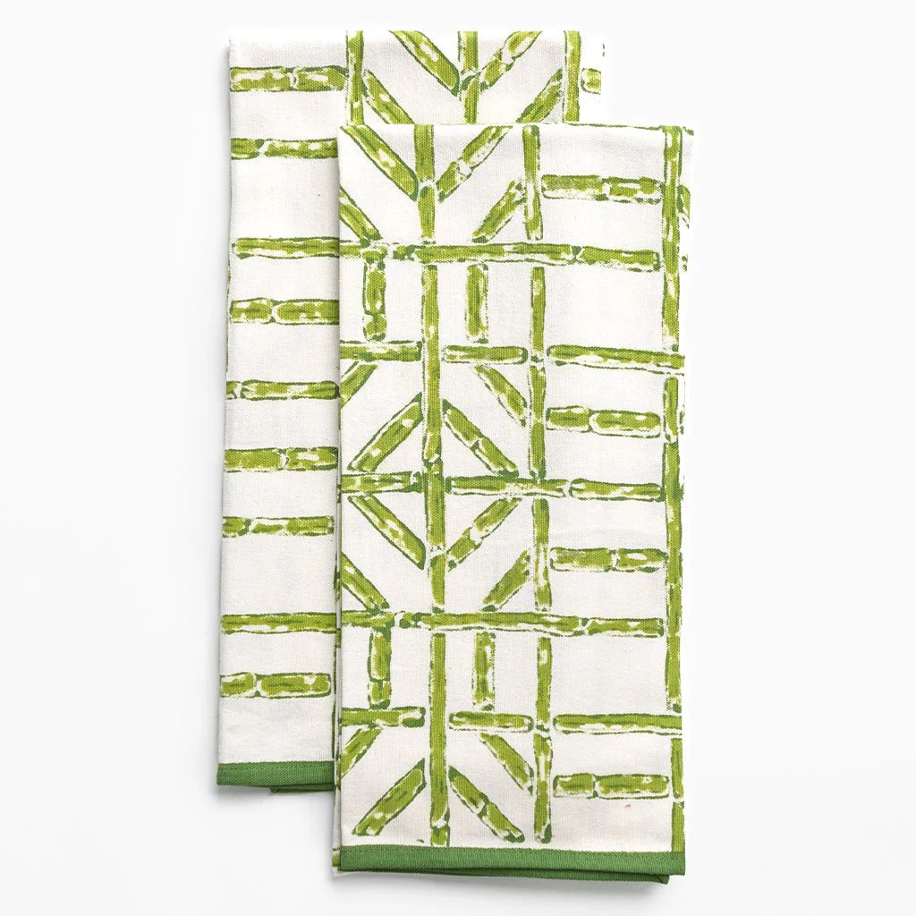 Green Bamboo Tea Towel