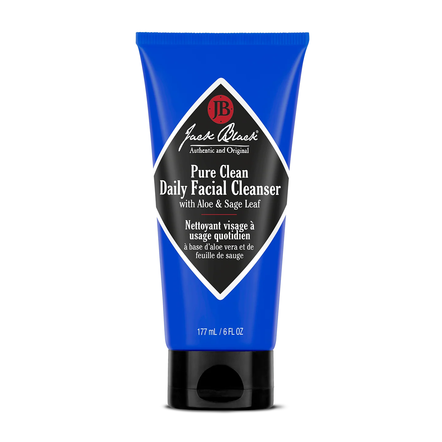 Tube of Jack Black Pure Clean Daily Facial Cleanser on a white background