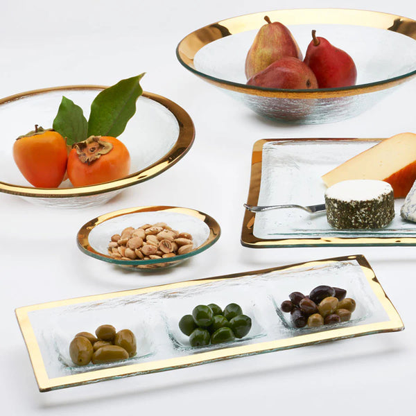 Roman Antique Three Section Tray