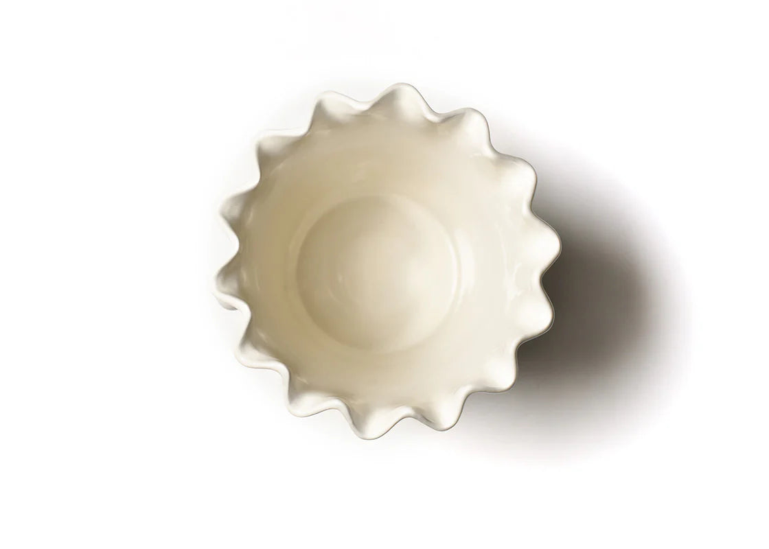 SIGNATURE WHITE RUFFLE ICE BUCKET