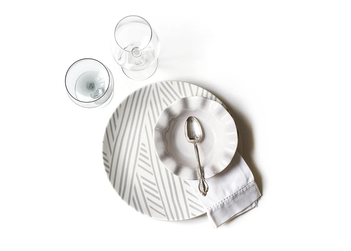 SIGNATURE WHITE RUFFLE FLARE SMALL BOWL