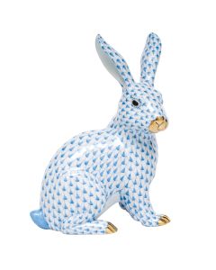 Large Sitting Bunny - Blue