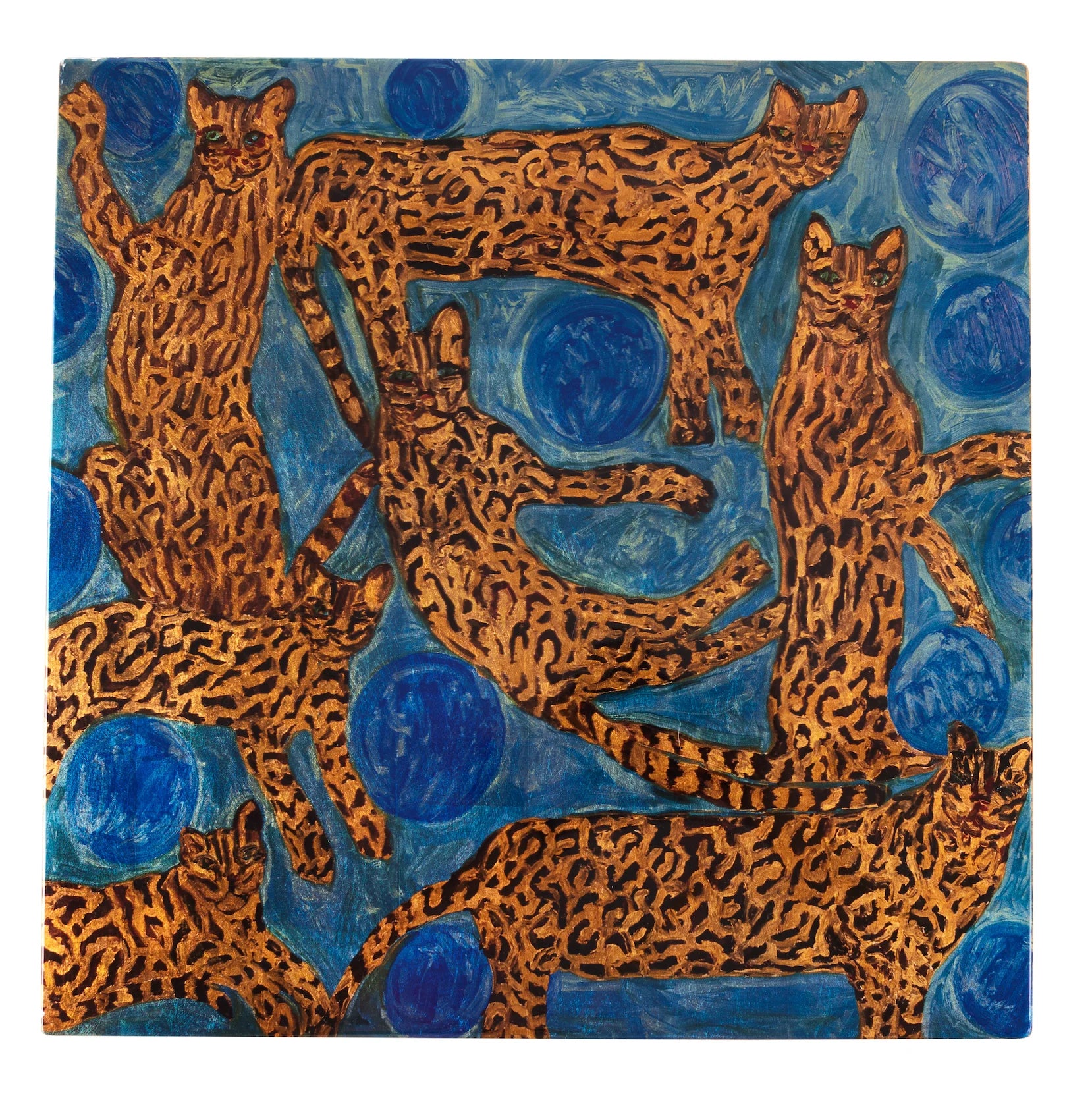 Blue Pearls and Ocelot Placemats