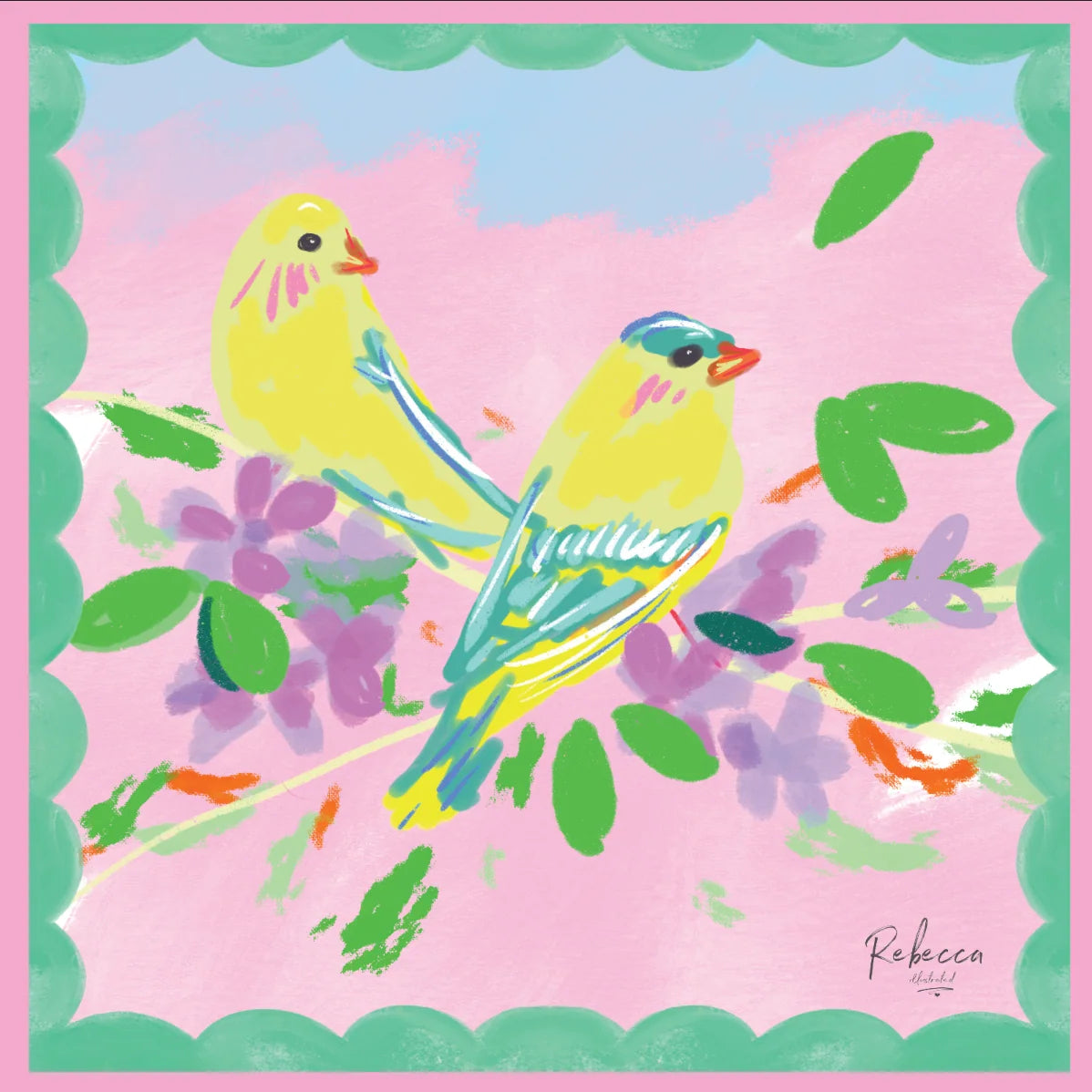 Canaries- Mahjong Mat