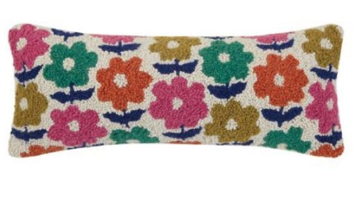 Groovy Blooms Hook Pillow