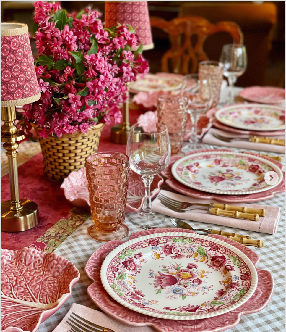 Pink Cabbage Charger Plate