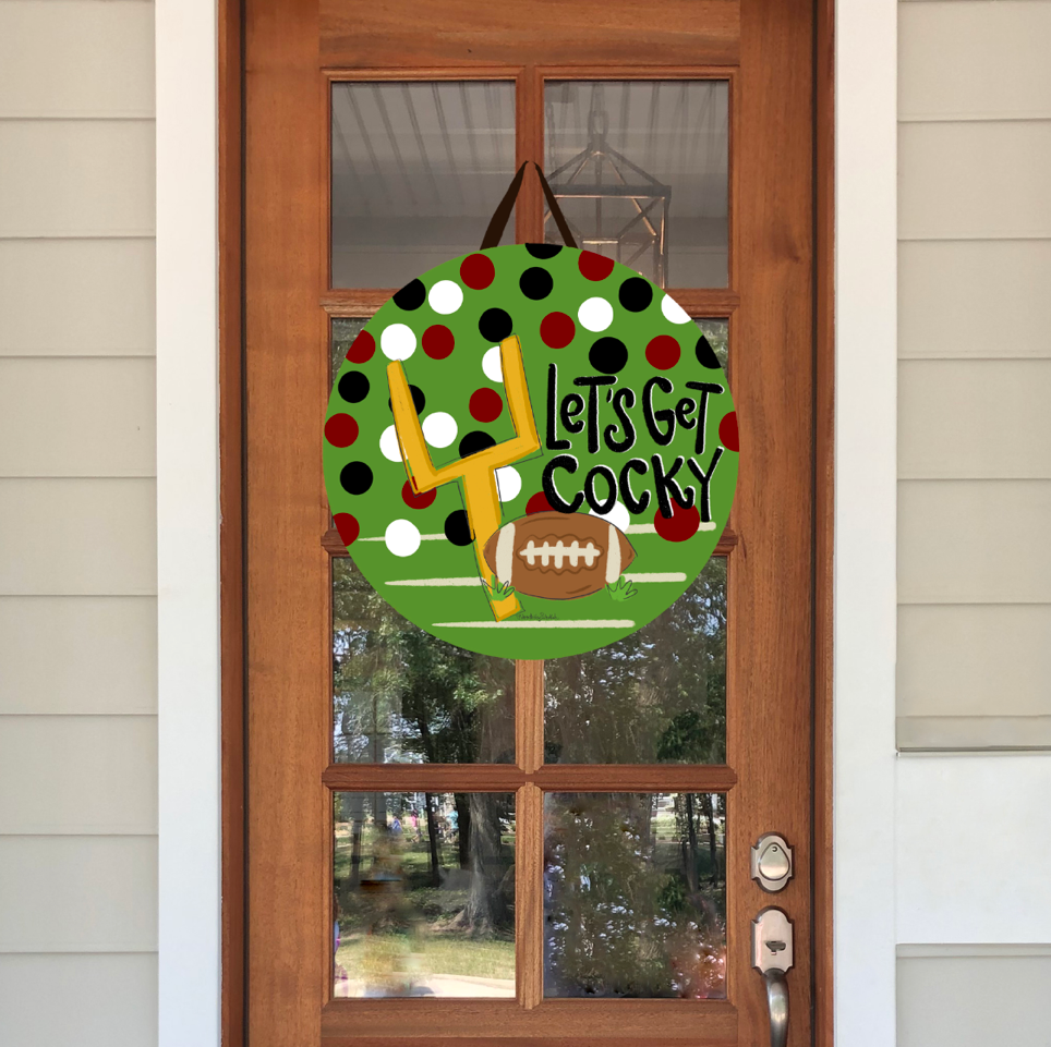 "Let's Get Cocky" Doorhanger