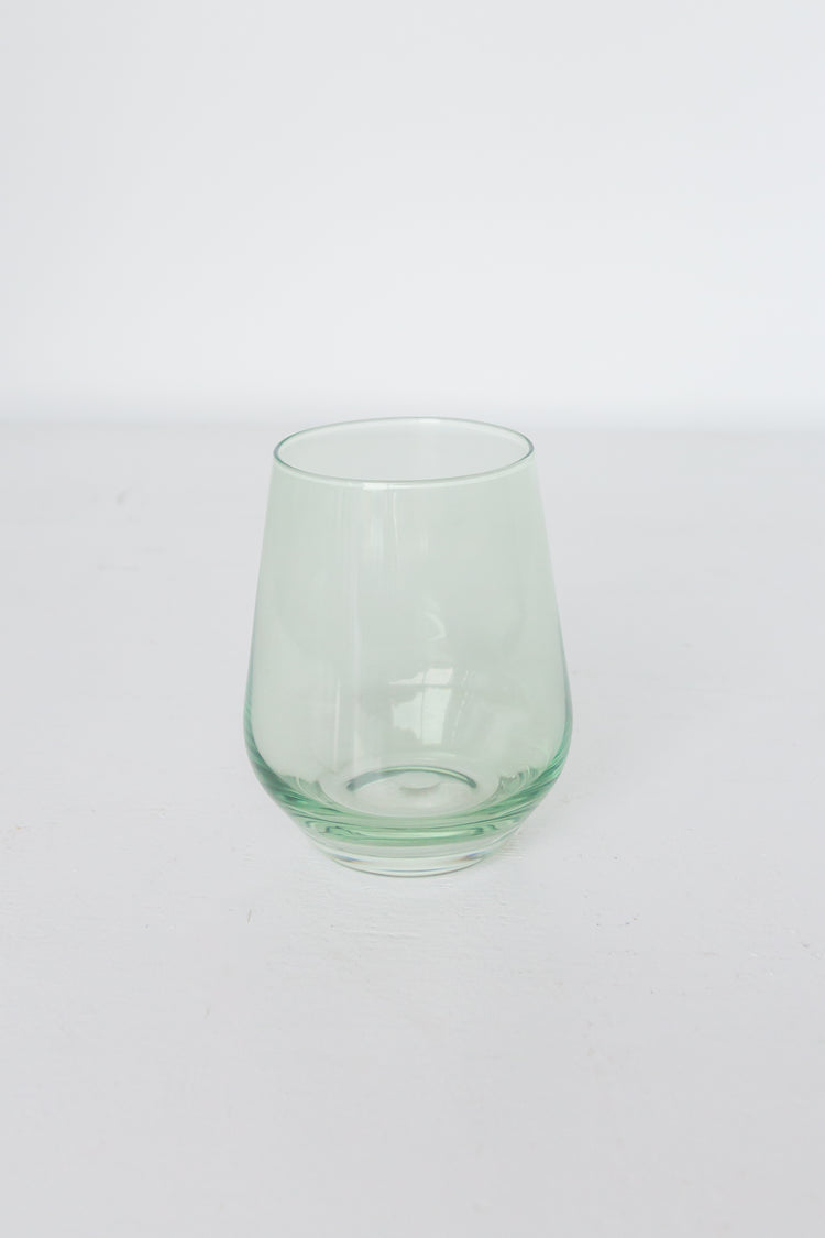 Estelle Colored Wine Stemless {Mint Green}_Bundle