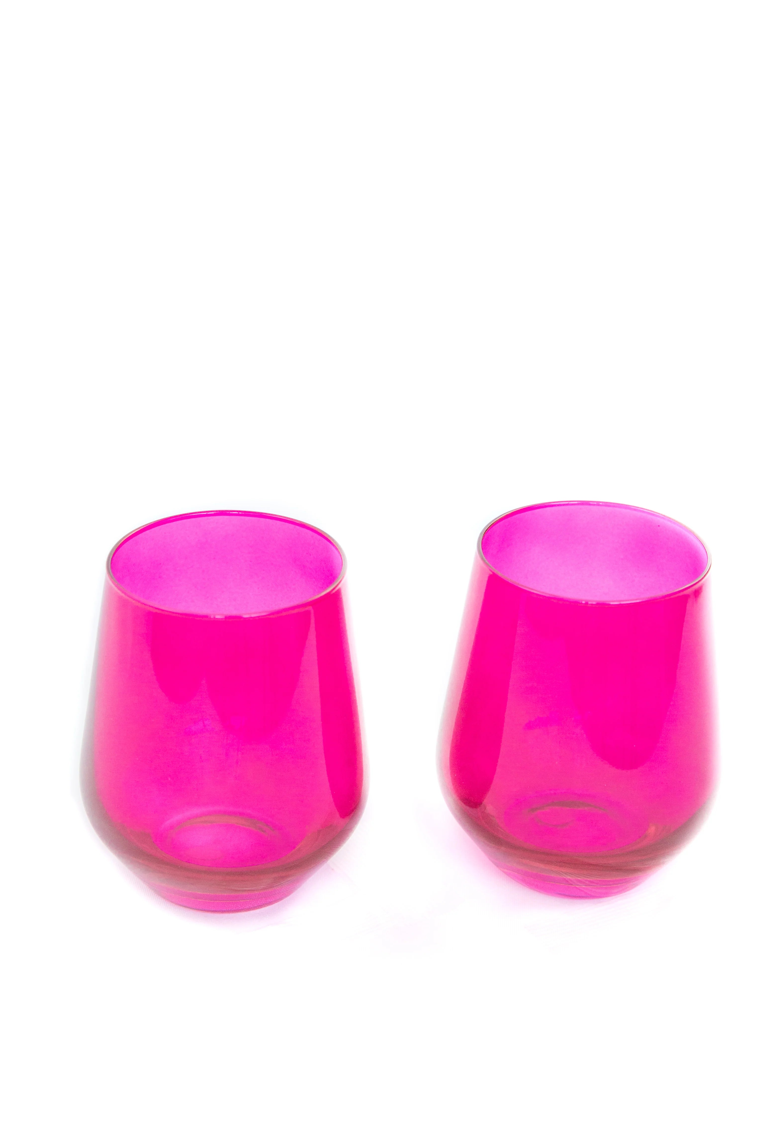 Estelle Stemless Wine - Bundle - Fuchsia