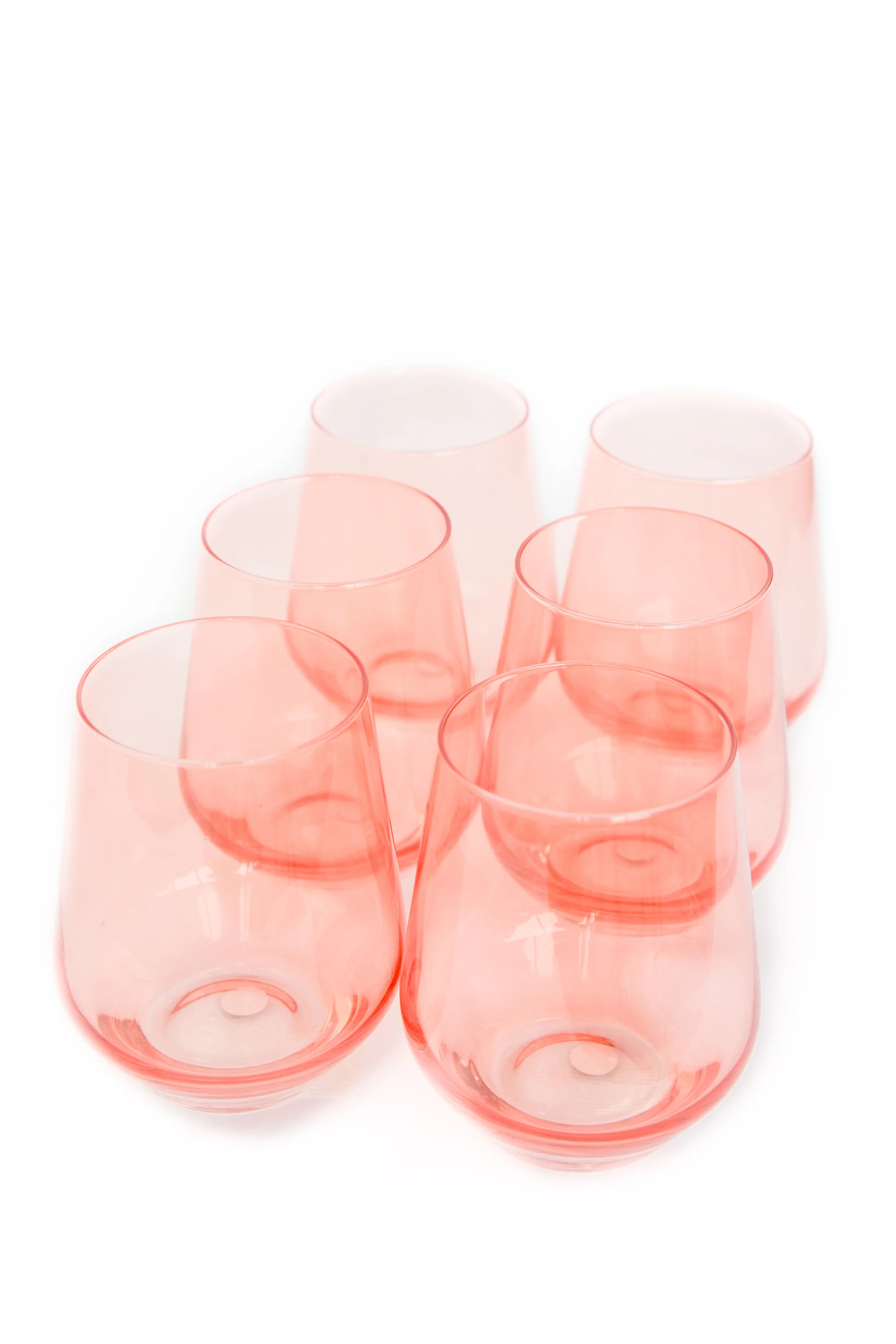 Estelle Stemless Wine - Bundle - Coral Peach Pink